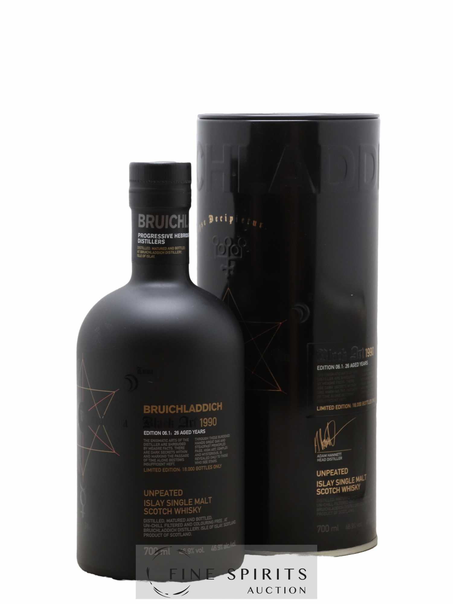 Bruichladdich 26 years 1990 Of. Black Art Edition 06.1 - Lot de 1 bouteille - 0