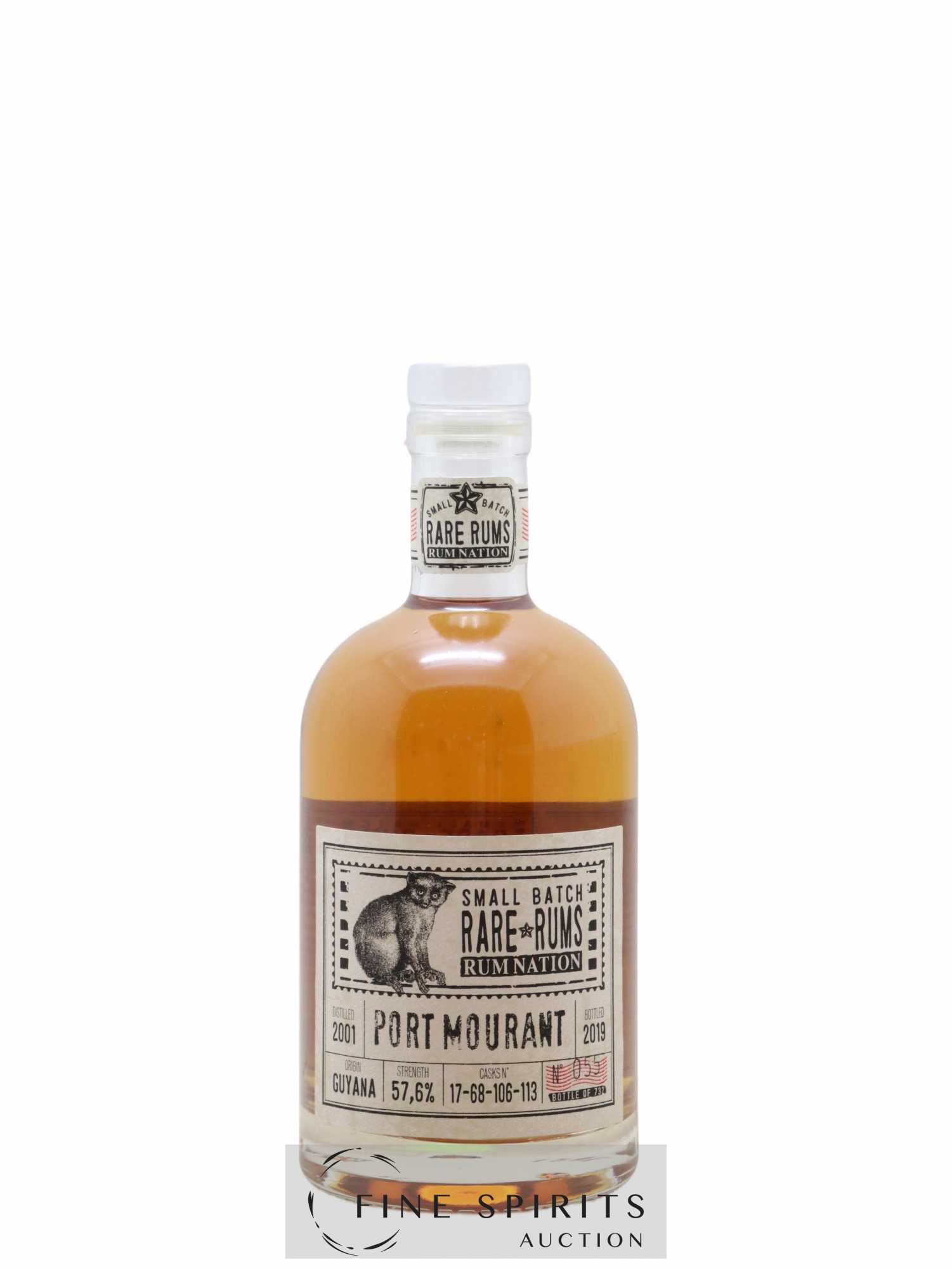 Port Mourant 2001 Rum Nation Casks n°17-68-106-113 - One of 732 - bottled 2019 Small Batch - Lot de 1 bouteille - 1
