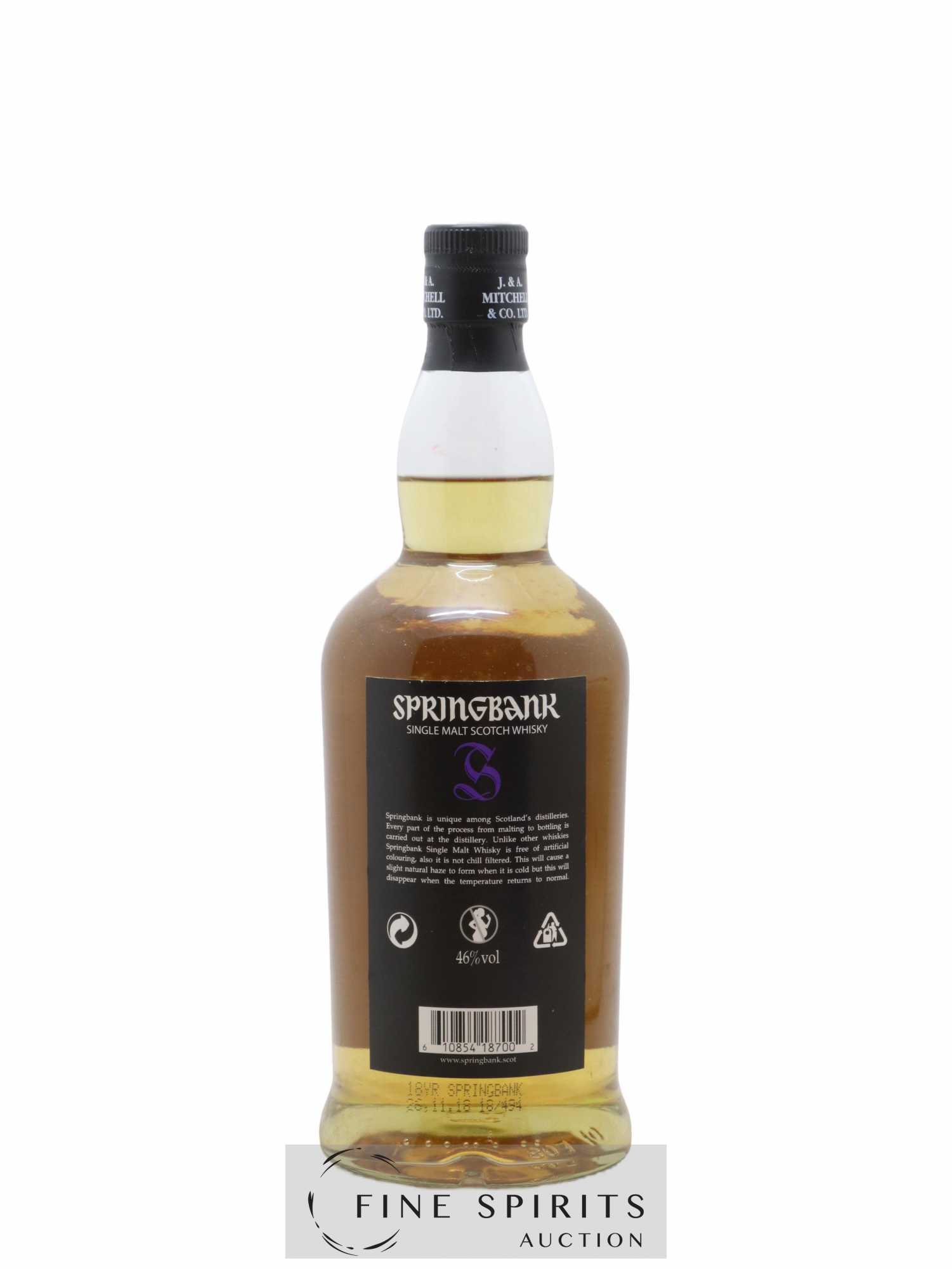 Springbank 18 years Of. Purple Label - Posten von 1 Flasche - 2