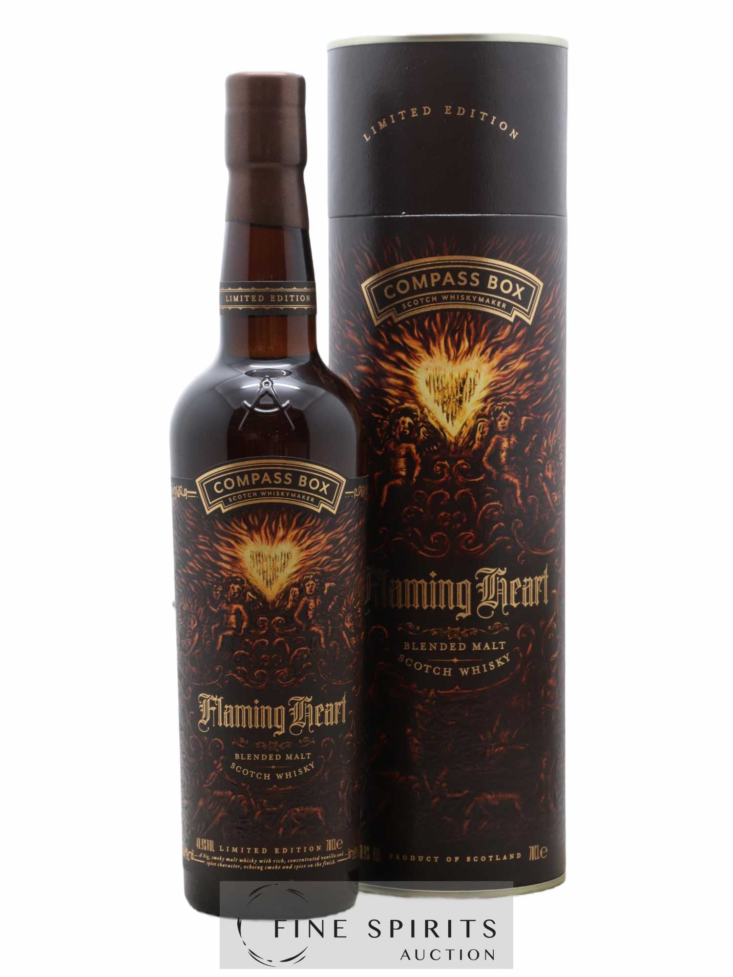 Flaming Heart Compass Box Sixth Edition One of 15050 - bottled 2018 Limited Edition - Lot de 1 bouteille - 0