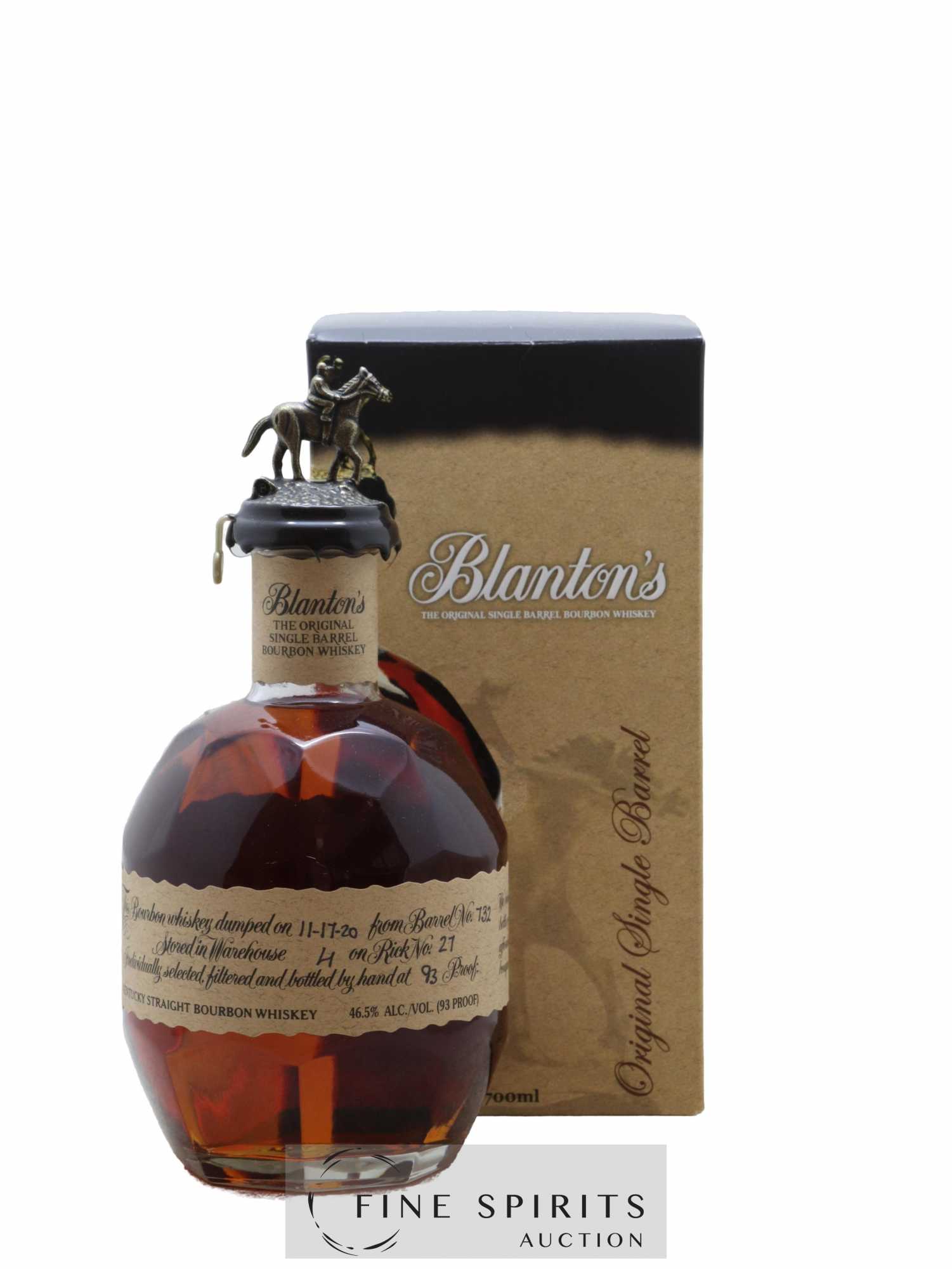 Blanton's Of. Warehouse H - Barrel n°732 - dumped 2020 - Lot de 1 bouteille - 0