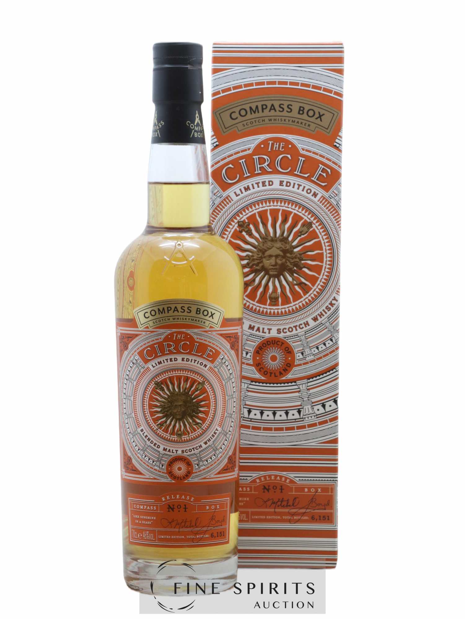 The Circle Compass Box Release n°1 One of 6151 - bottled 2019 Limited Edition - Lot de 1 bouteille - 0