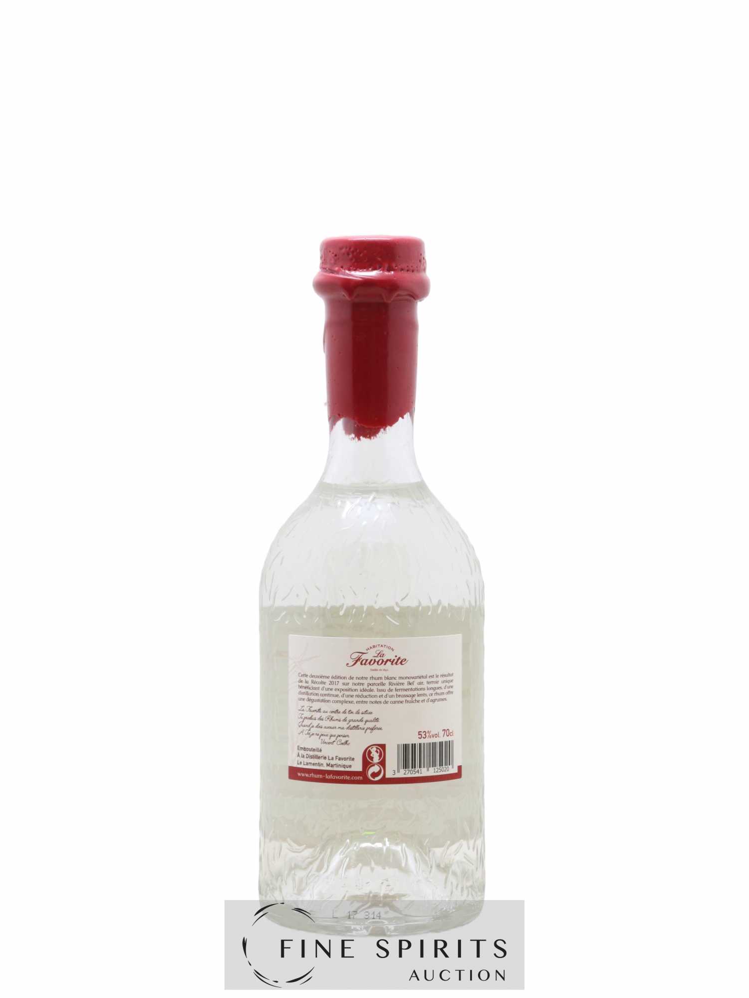 La Favorite 2017 Of. Rivière Bel'Air One of 10000 - bottled 2017 - Lot de 1 bouteille - 2