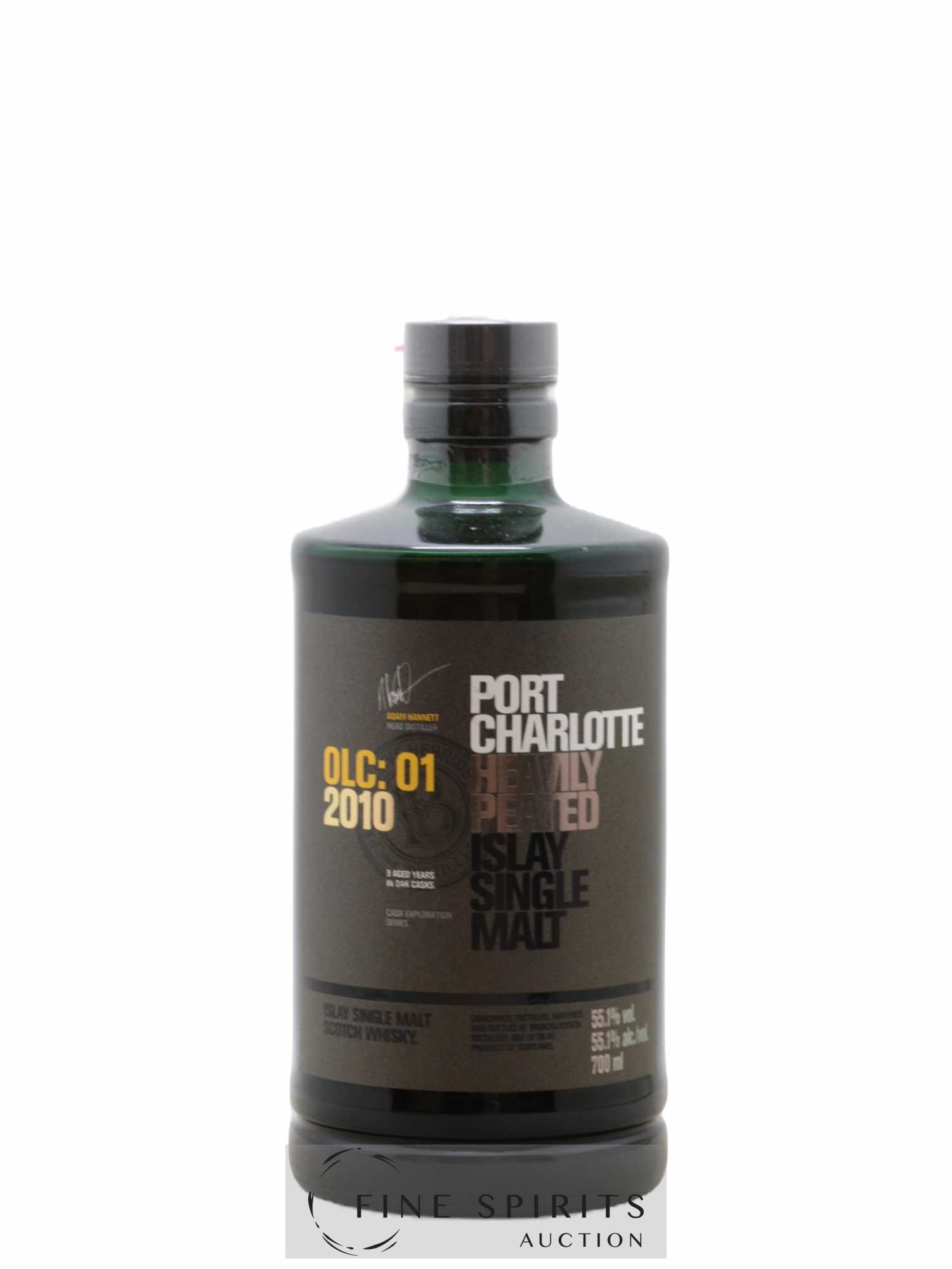 Port Charlotte 9 years 2010 Of. OLC O1 Heavily Peated - Lot of 1 bottle - 1