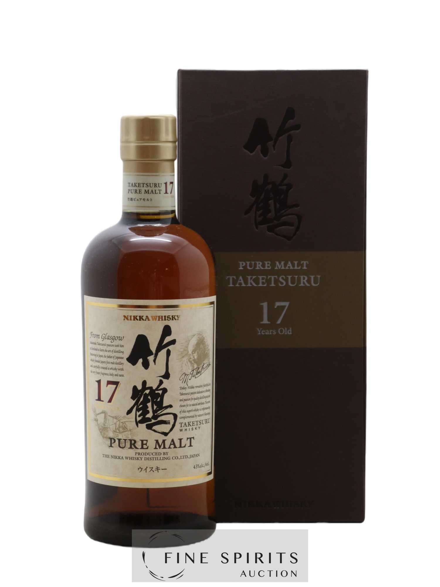 Taketsuru 17 years Of. Pure Malt Nikka Whisky - Lot de 1 bouteille - 0
