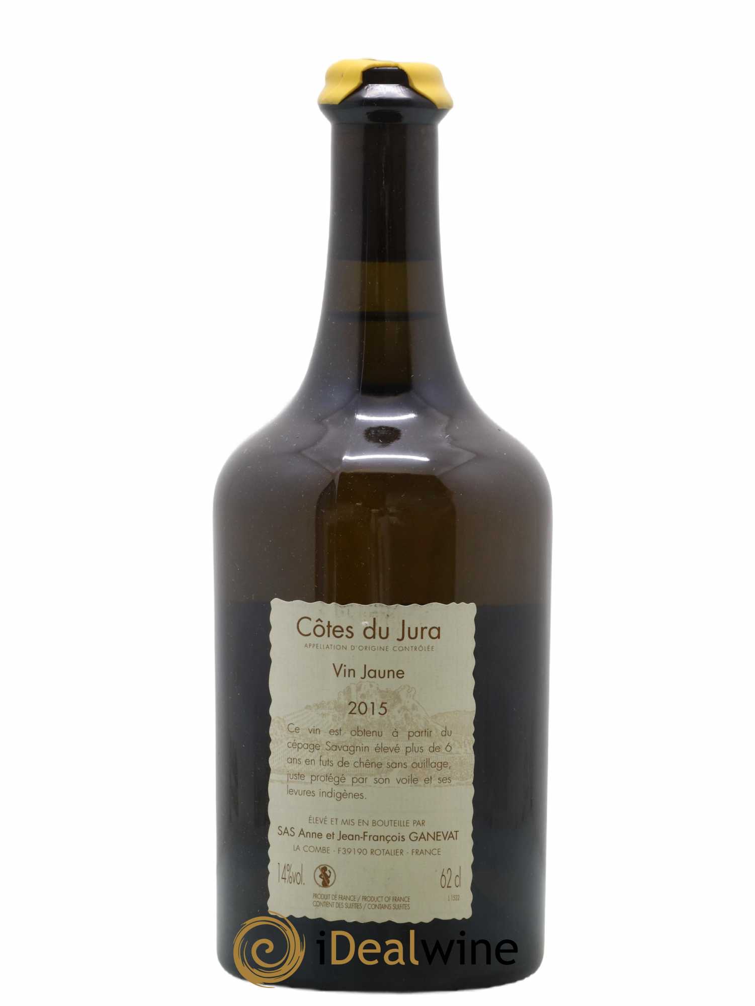 Côtes du Jura Vin Jaune Anne et Jean François Ganevat 2015 - Lot de 1 bouteille - 1