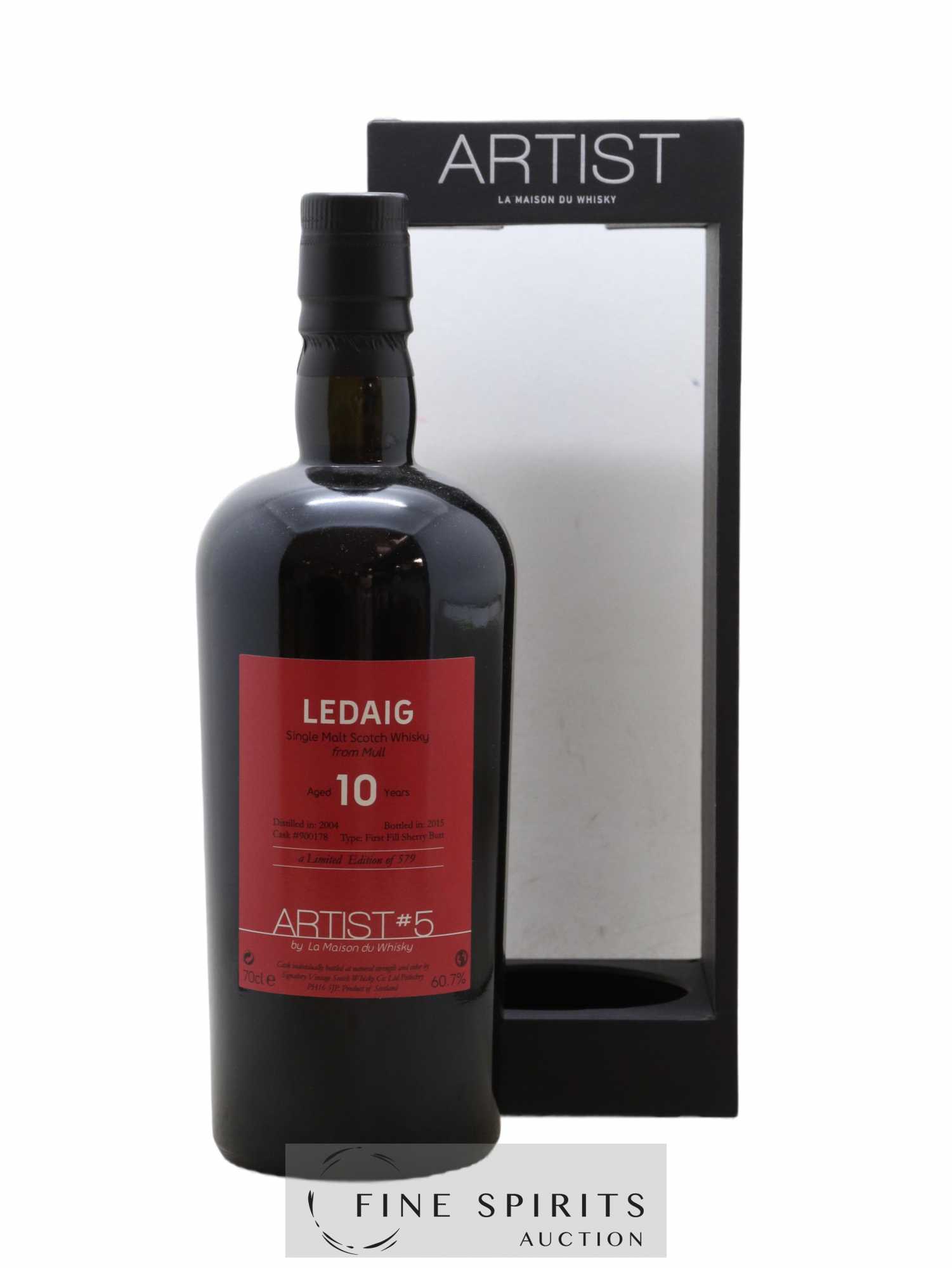 Ledaig 10 years 2004 Signatory Vintage Artist n°5 Cask n°900178 - One of 579 - bottled 2015 LMDW - Lot de 1 bouteille - 0