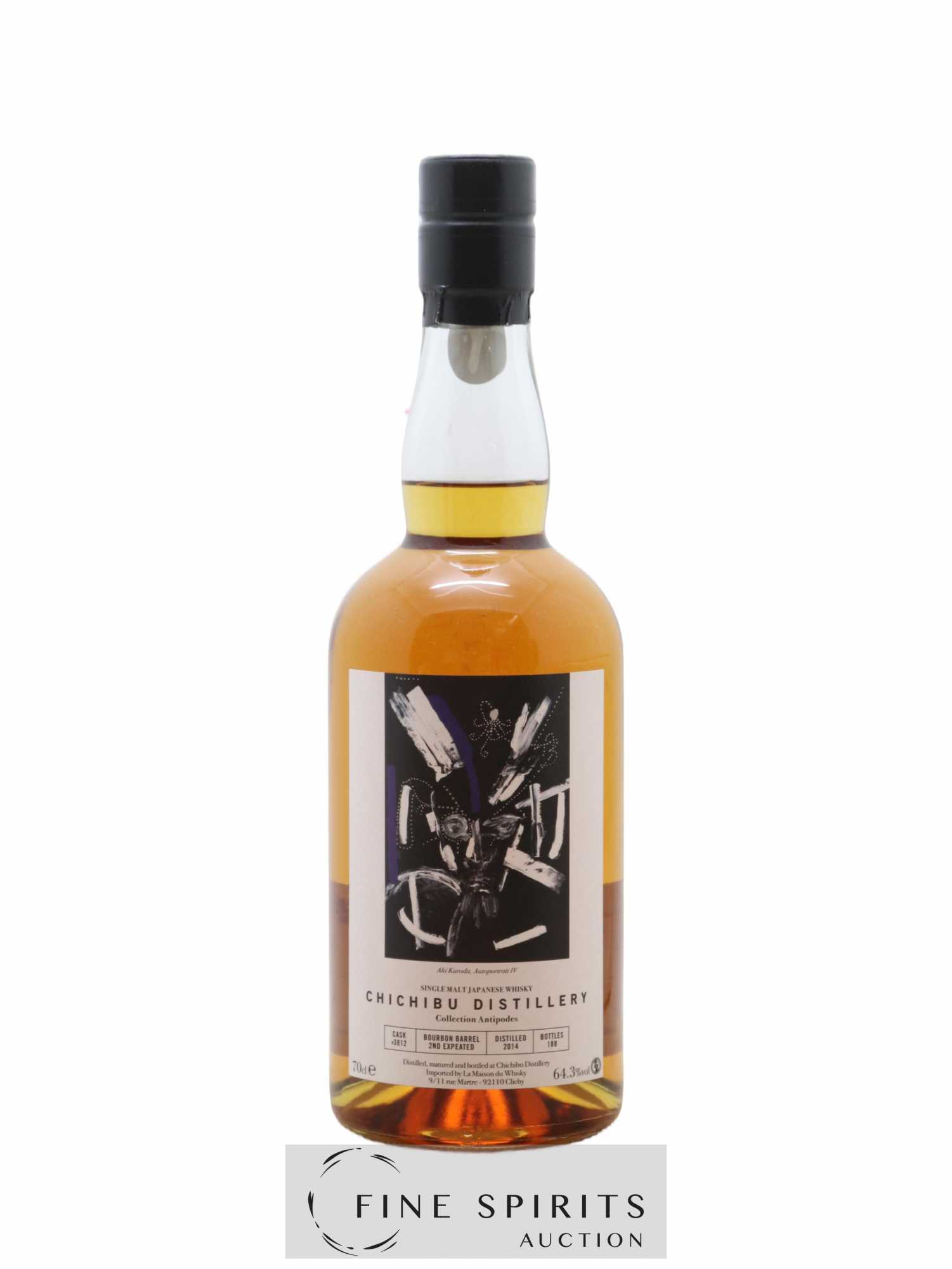 Chichibu 2014 Of. Collection Antipodes Cask n°3812 - One of 188 LMDW - Lot de 1 bouteille - 1