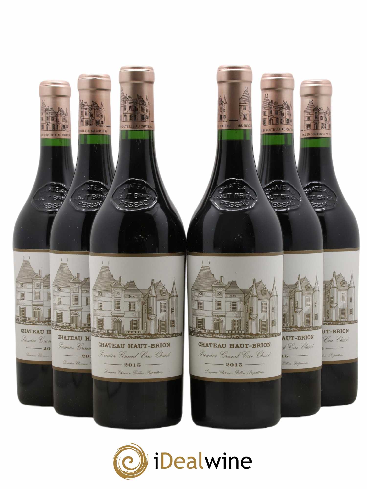Château Haut Brion 1er Grand Cru Classé 2015 - Lot de 6 bouteilles - 0