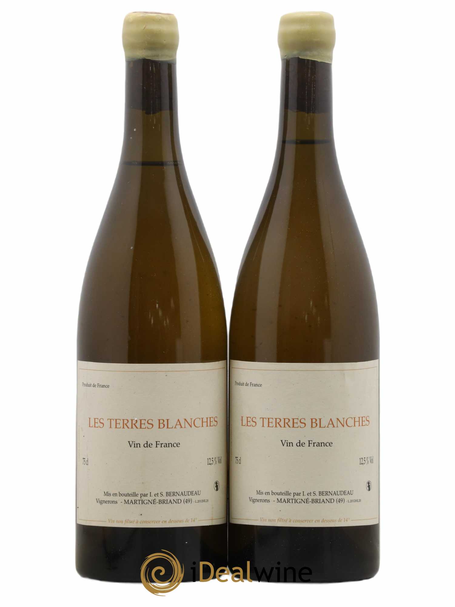 Vin de France Les Terres Blanches Stéphane Bernaudeau 2012 - Lot de 2 bouteilles - 0
