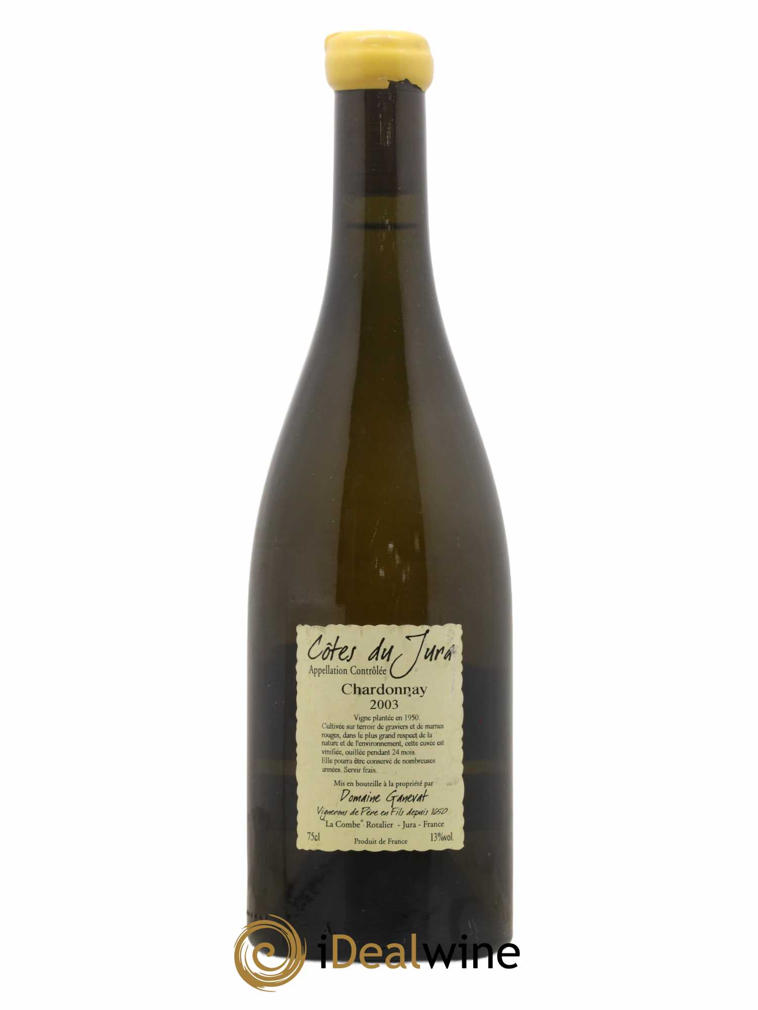 Côtes du Jura Grusse Vieille Vigne Jean-François Ganevat 2003 - Lot de 1 bouteille - 1