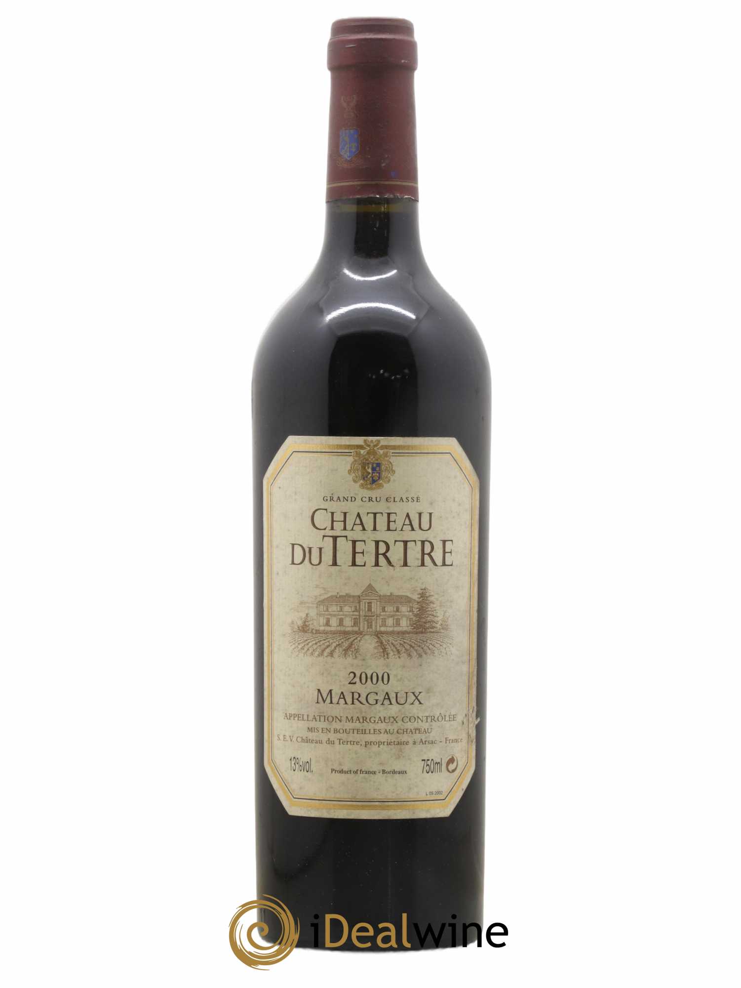 Château du Tertre 5ème Grand Cru Classé 2000 - Lot de 1 bouteille - 0
