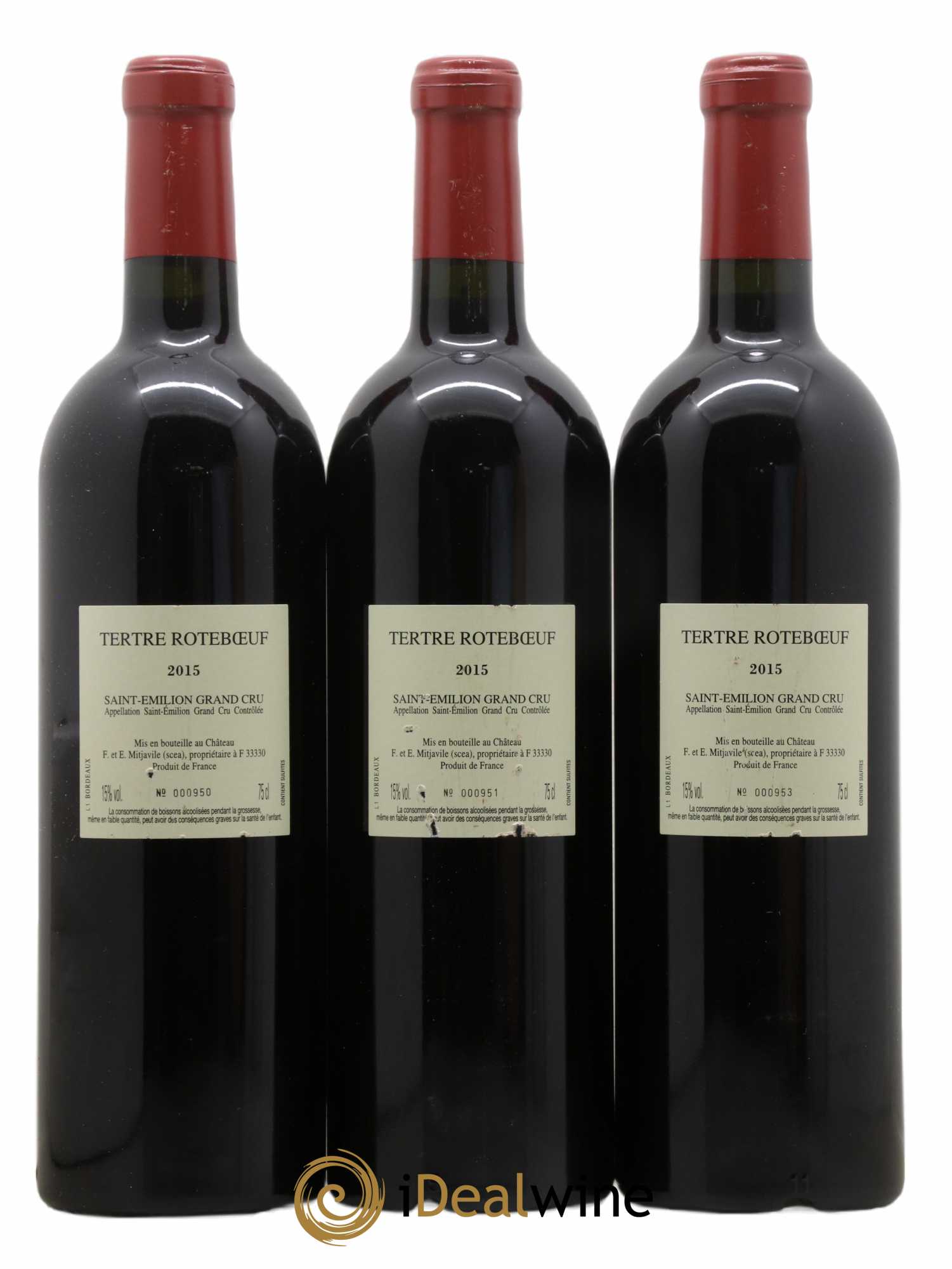 Château Tertre Roteboeuf 2015 - Posten von 3 Flaschen - 1