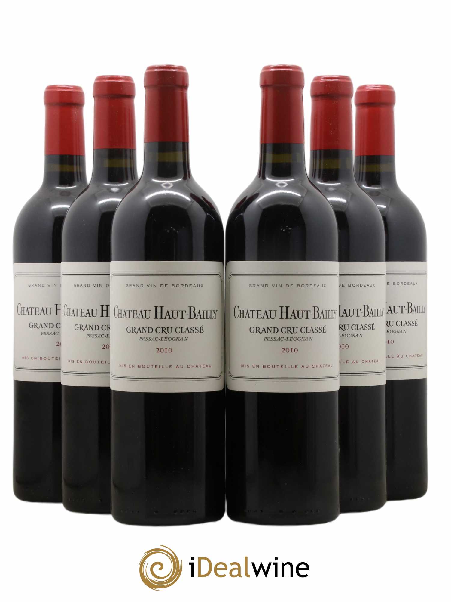 Château Haut-Bailly Cru Classé de Graves 2010 - Lot de 6 bouteilles - 0