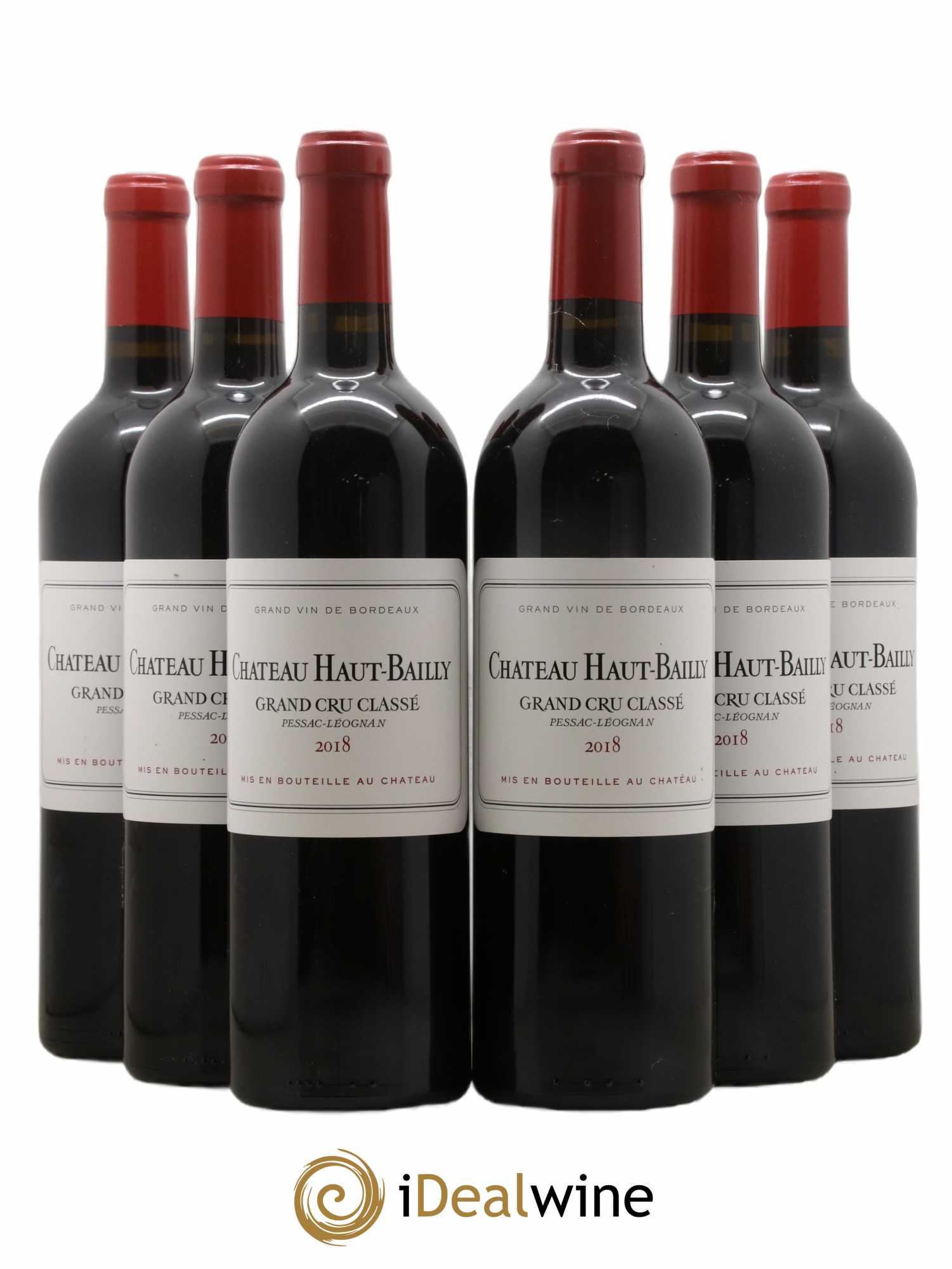 Château Haut-Bailly Cru Classé de Graves 2018 - Lot de 6 bouteilles - 0