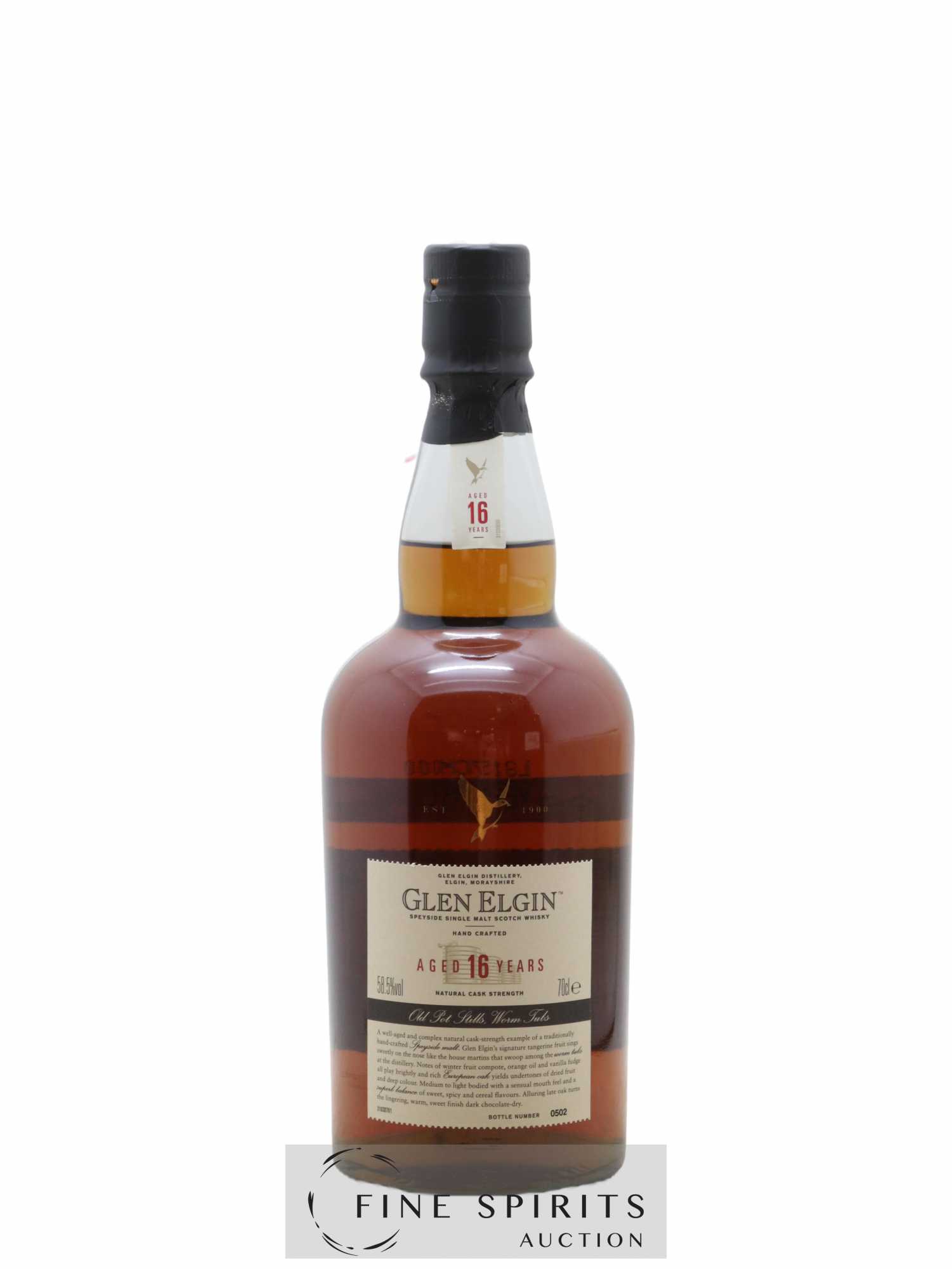 Glen Elgin 16 years Of. - Lot de 1 bouteille - 1