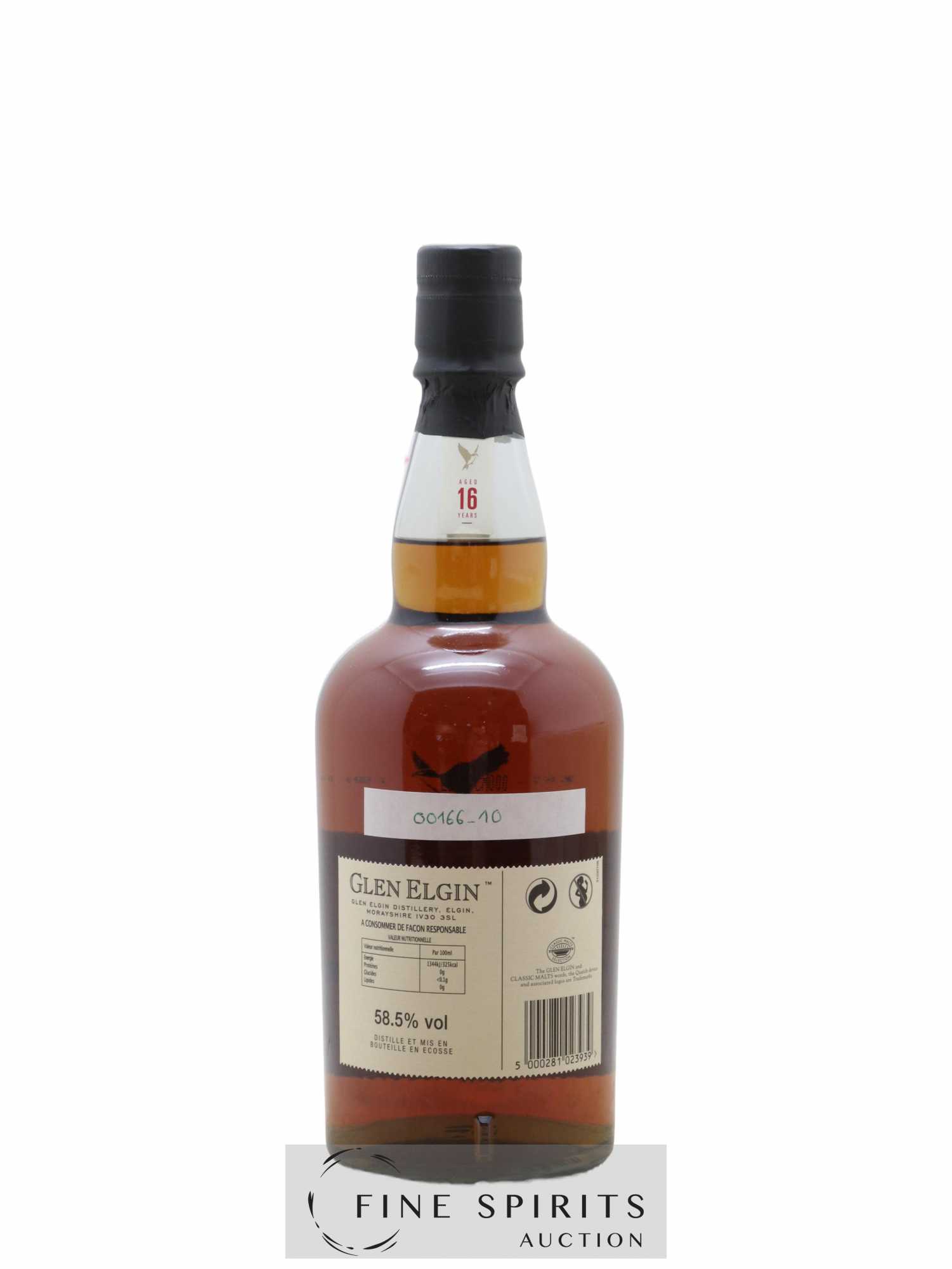 Glen Elgin 16 years Of. - Lot de 1 bouteille - 2