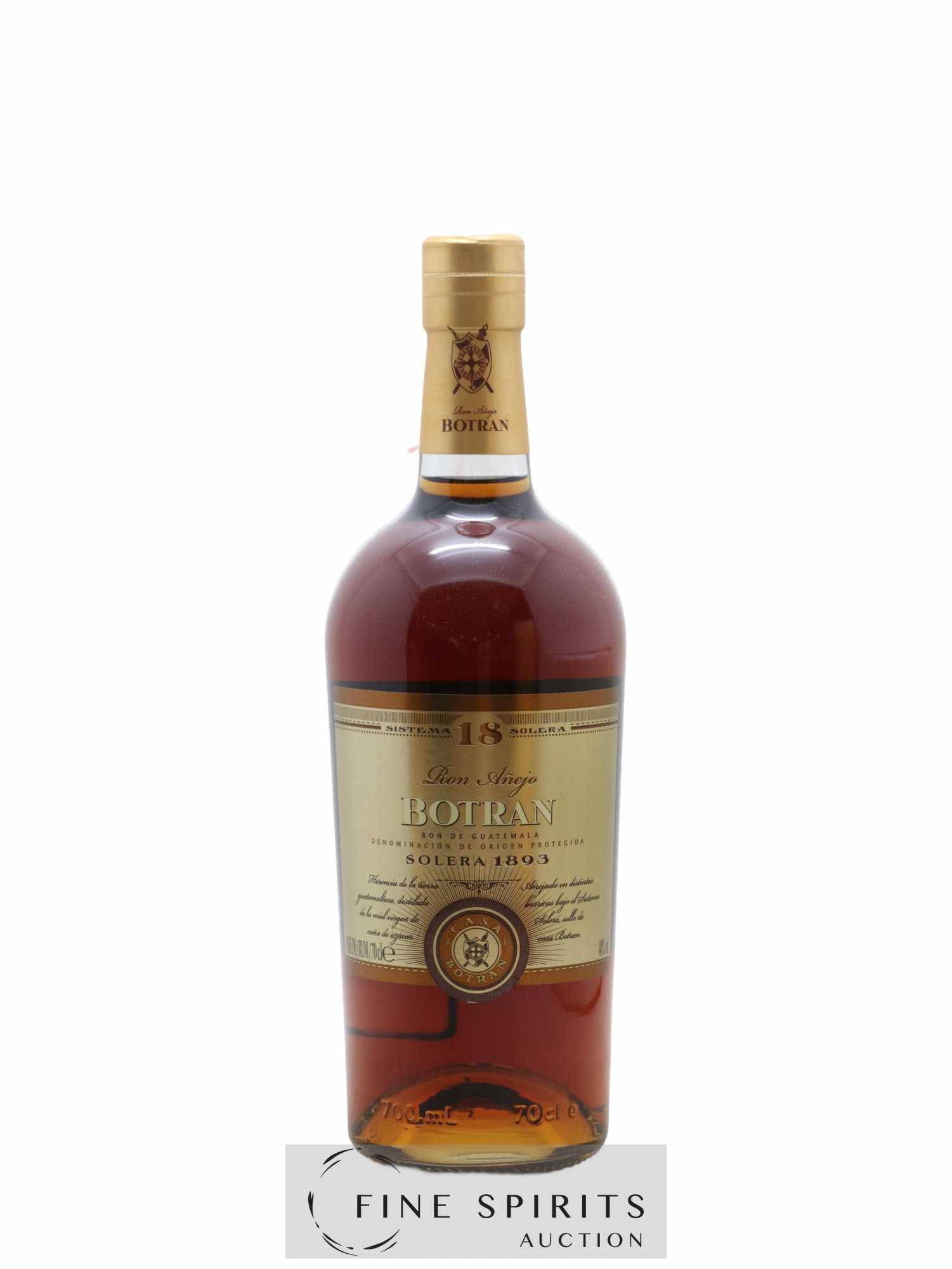 Botran 18 years Of. Solera 1893 Añejo - Lot of 1 bottle - 1