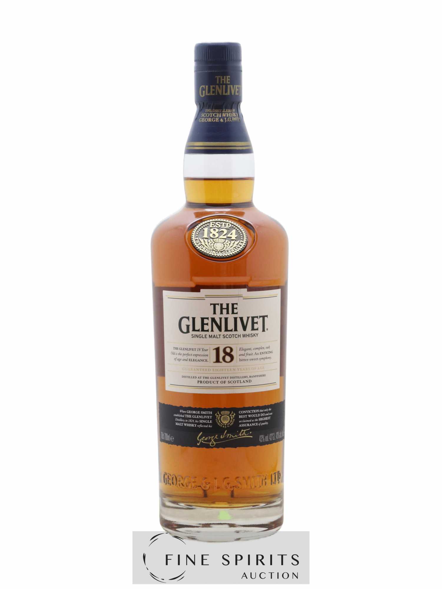 Glenlivet (The) 18 years Of. - Lot de 1 bouteille - 1