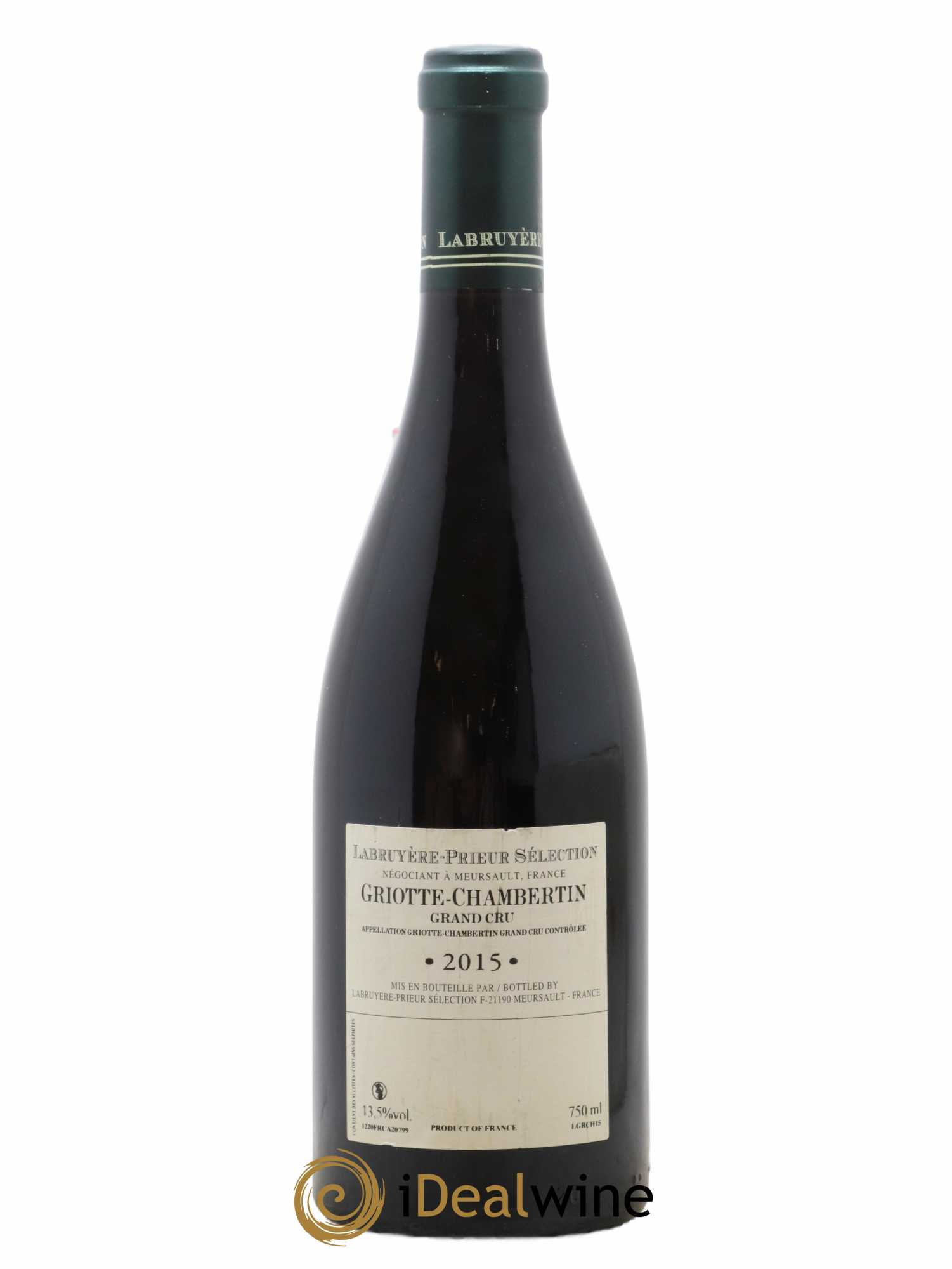 Griotte-Chambertin Grand Cru Labruyere Prieur 2015 - Lot de 1 bouteille - 1