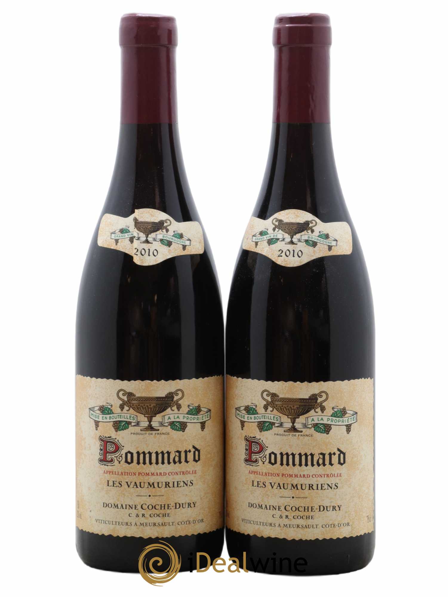 Pommard les Vaumuriens Coche Dury (Domaine) 2010 - Lot of 2 bottles - 0