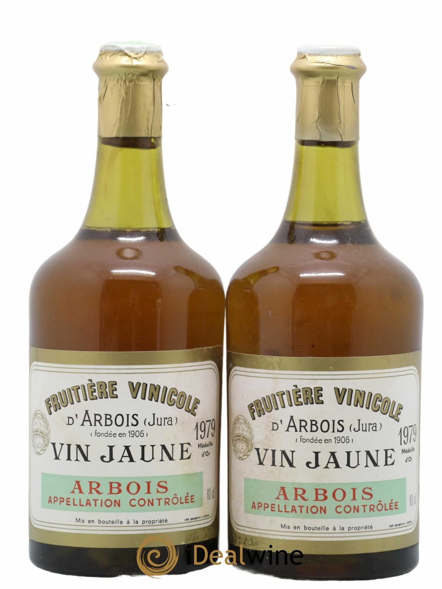 Arbois Vin Jaune Fruitière Vinicole d'Arbois 1979 - Lot de 2 bouteilles - 0