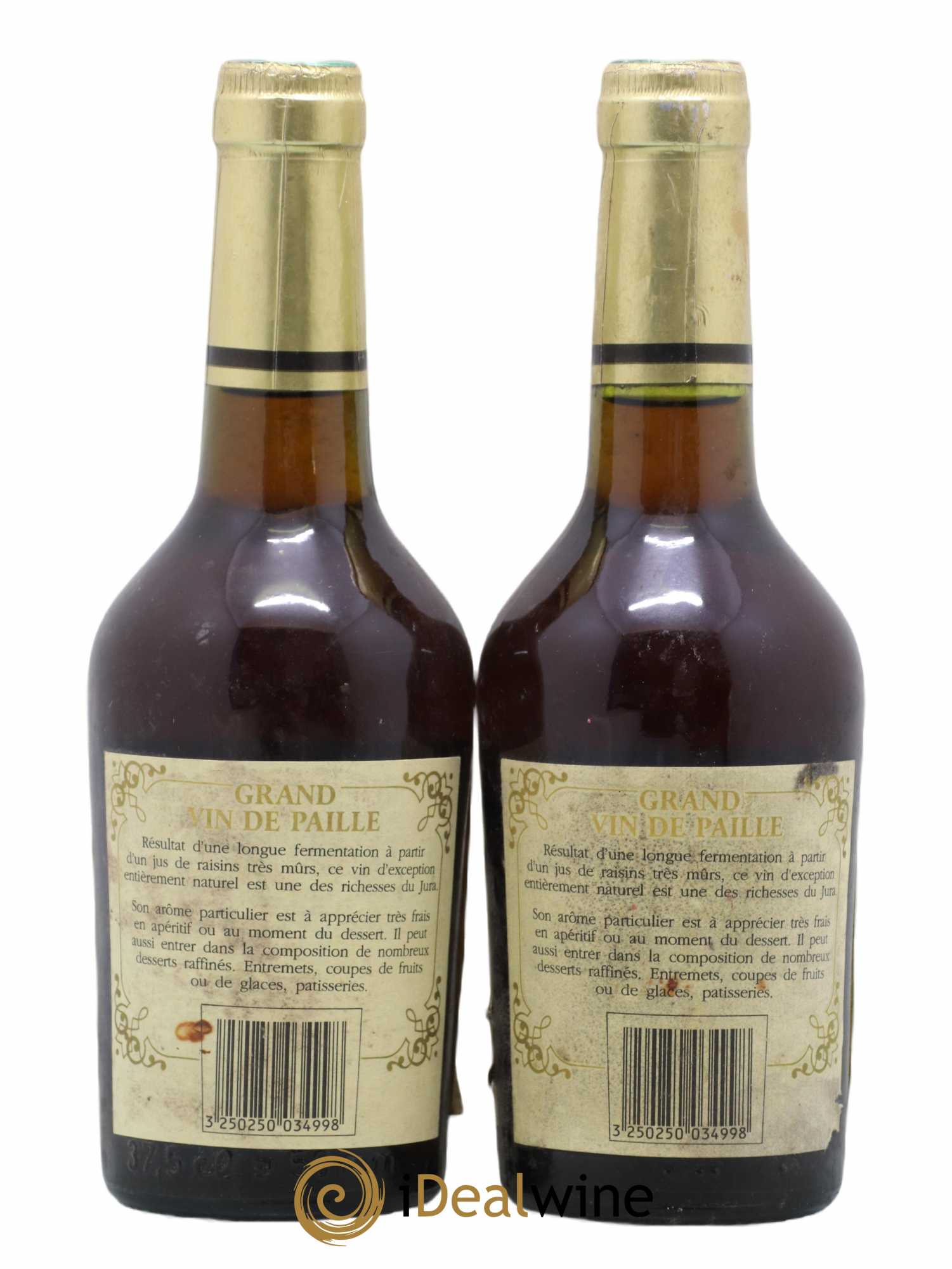 Arbois Vin de Paille Auguste Pirou (senza prezzo di riserva) - Lotto di 2 mezze bottiglie - 1