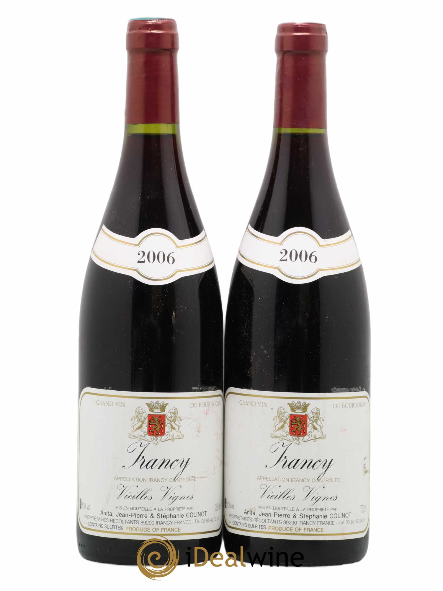 Irancy Vieilles Vignes Colinot 2006 - Lot de 2 bouteilles - 0