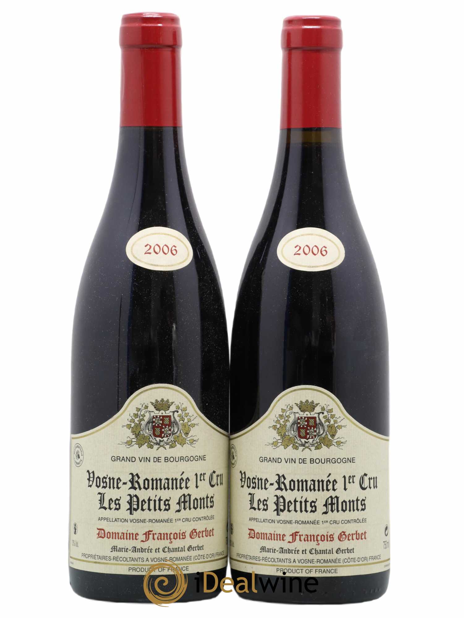 Vosne-Romanée 1er Cru Les Petits Monts François Gerbet 2006 - Lot de 2 bouteilles - 0