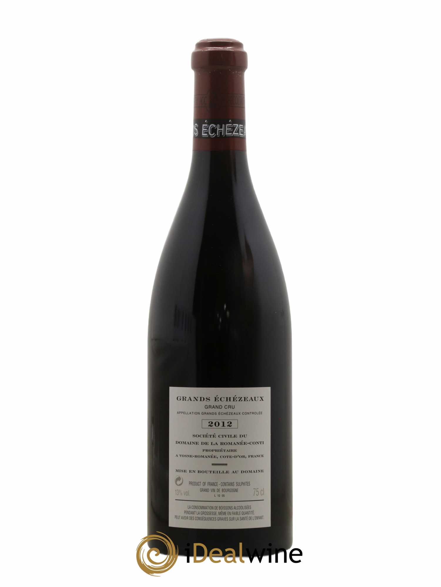Grands-Echezeaux Grand Cru Domaine de la Romanée-Conti 2012 - Lot de 1 bouteille - 1
