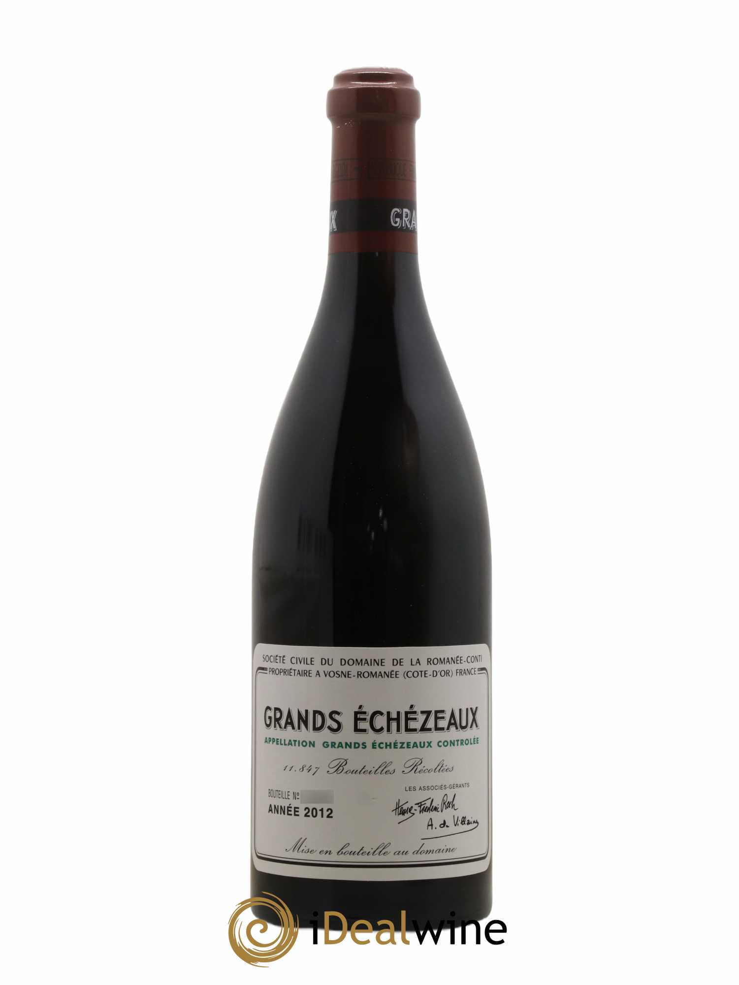 Grands-Echezeaux Grand Cru Domaine de la Romanée-Conti 2012 - Lot de 1 bouteille - 0