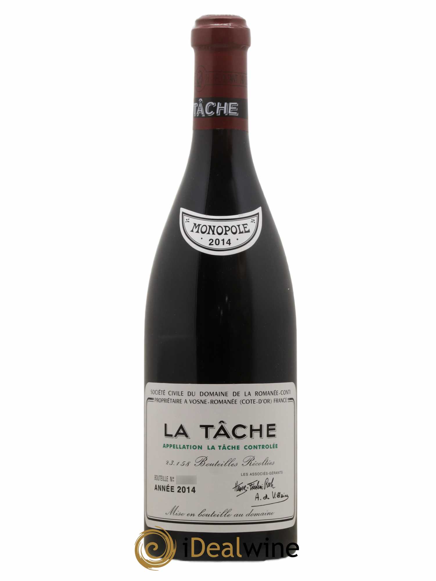 La Tâche Grand Cru Domaine de la Romanée-Conti 2014 - Lot de 1 bouteille - 0