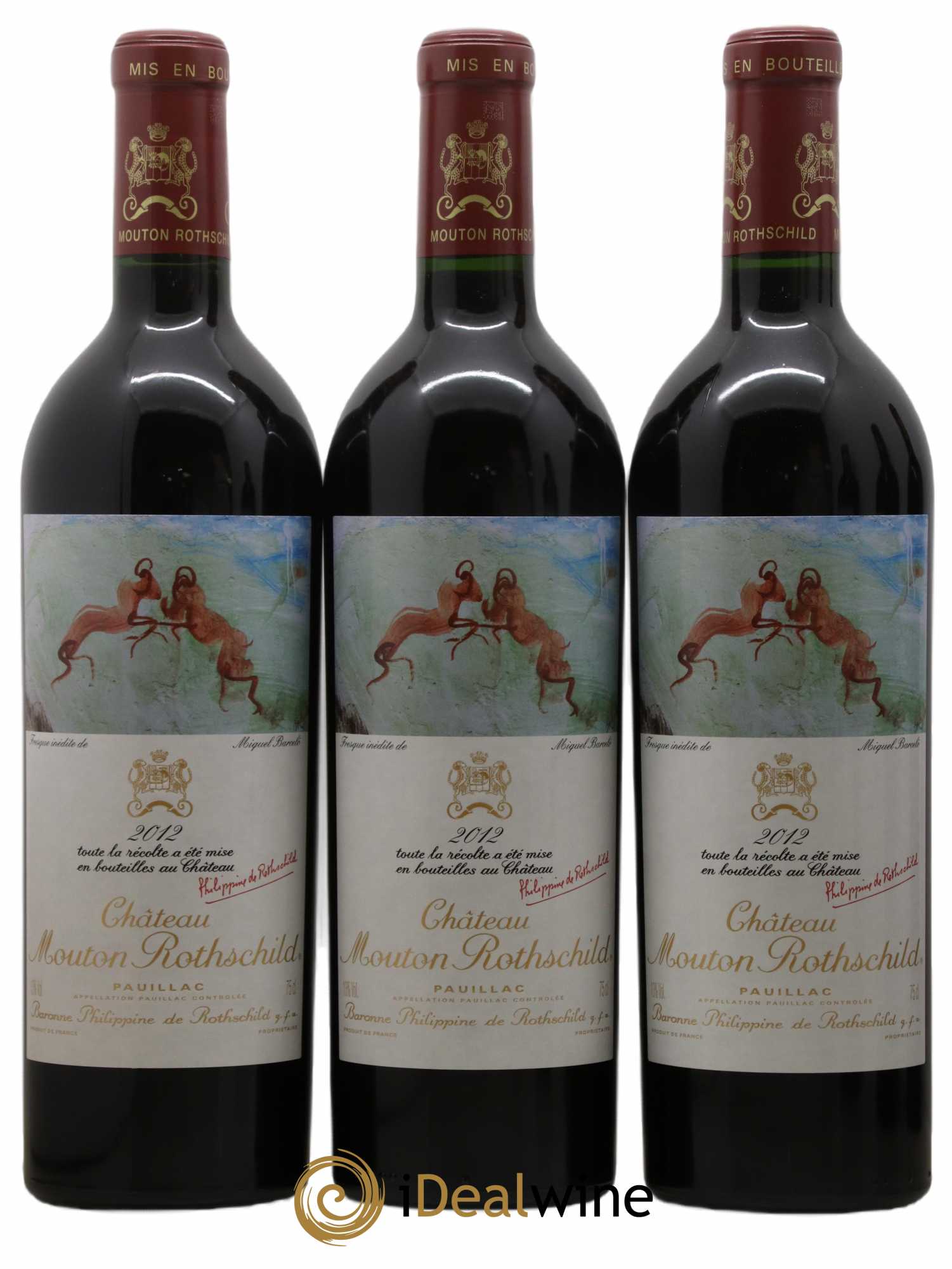 Château Mouton Rothschild 1er Grand Cru Classé 2012 - Lot de 6 bouteilles - 1