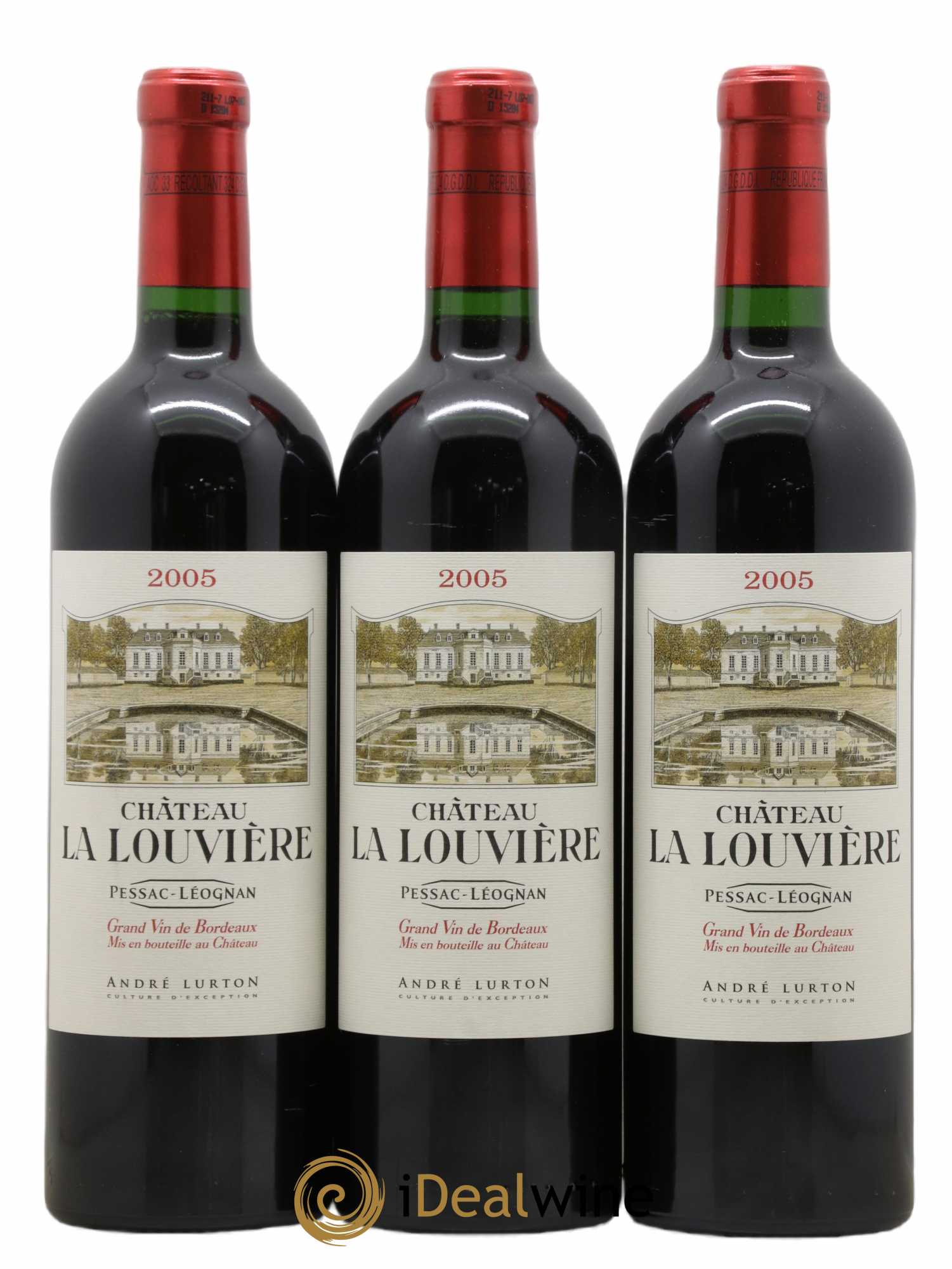 Château la Louvière (sans prix de réserve) 2005 - Lot de 3 bouteilles - 0