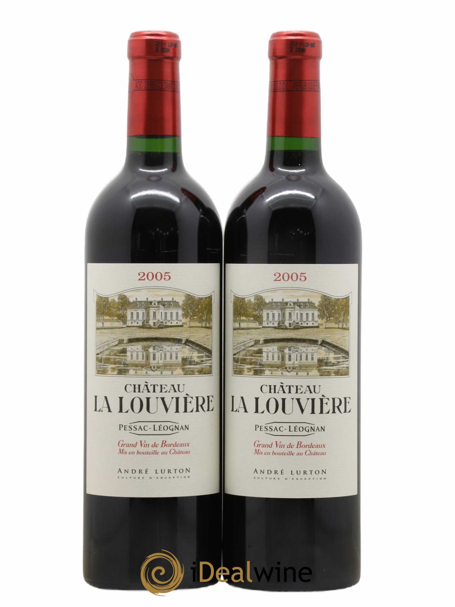 Château la Louvière 2005 - Lot de 2 bouteilles - 0