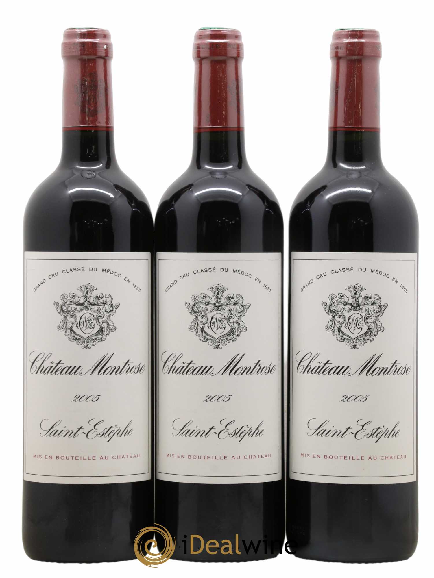 Château Montrose 2ème Grand Cru Classé 2005 - Lot de 3 bouteilles - 0