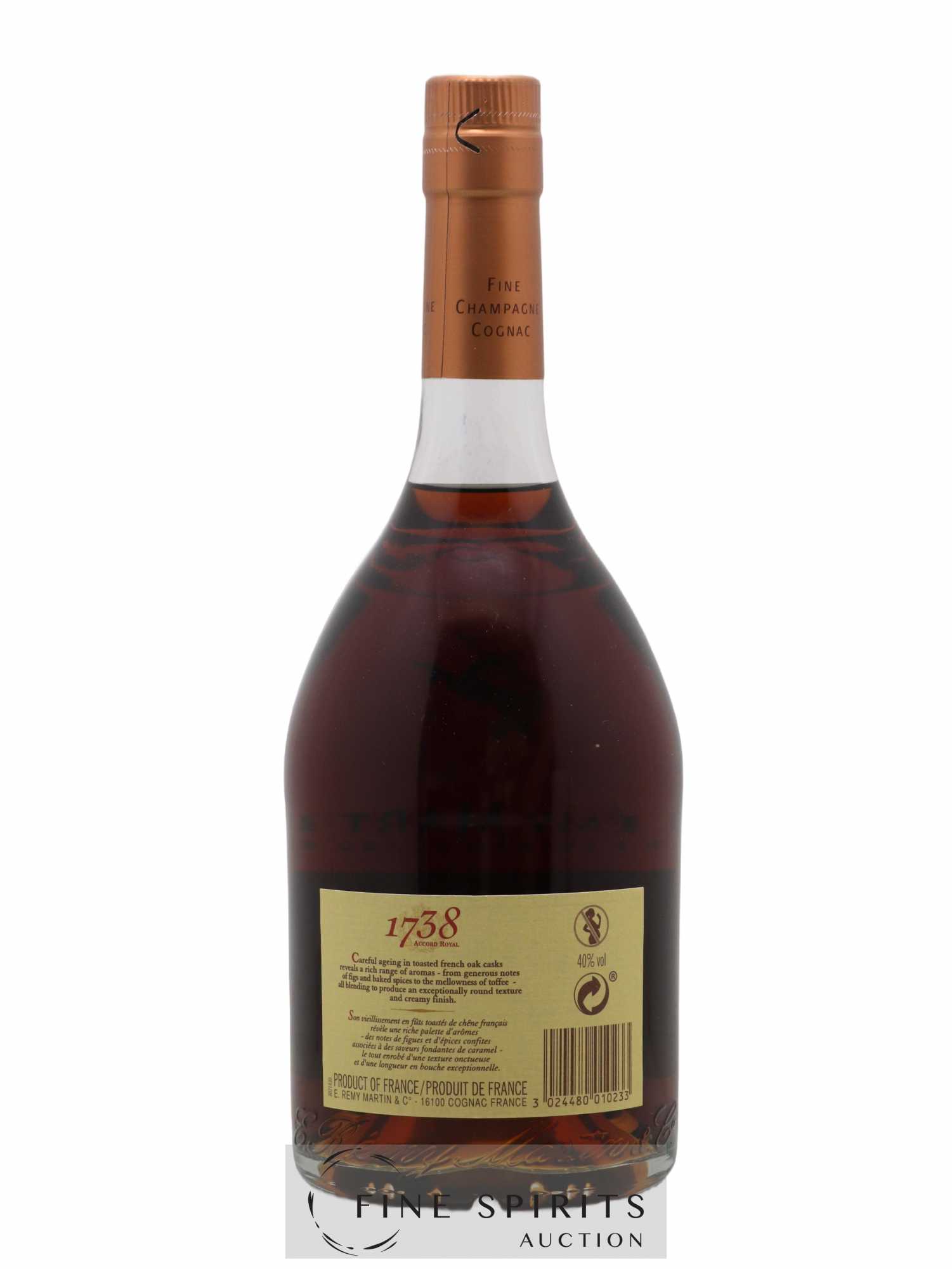 Rémy Martin Of. 1738 Accord Royal - Posten von 1 Flasche - 1
