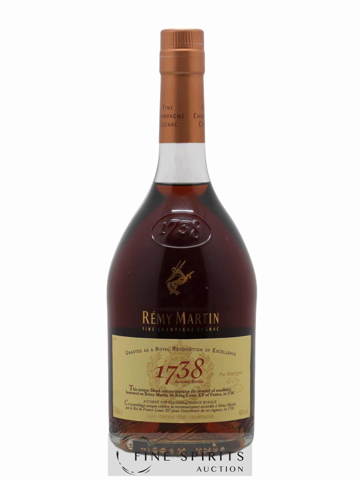 Rémy Martin Of. 1738 Accord Royal - Posten von 1 Flasche - 0