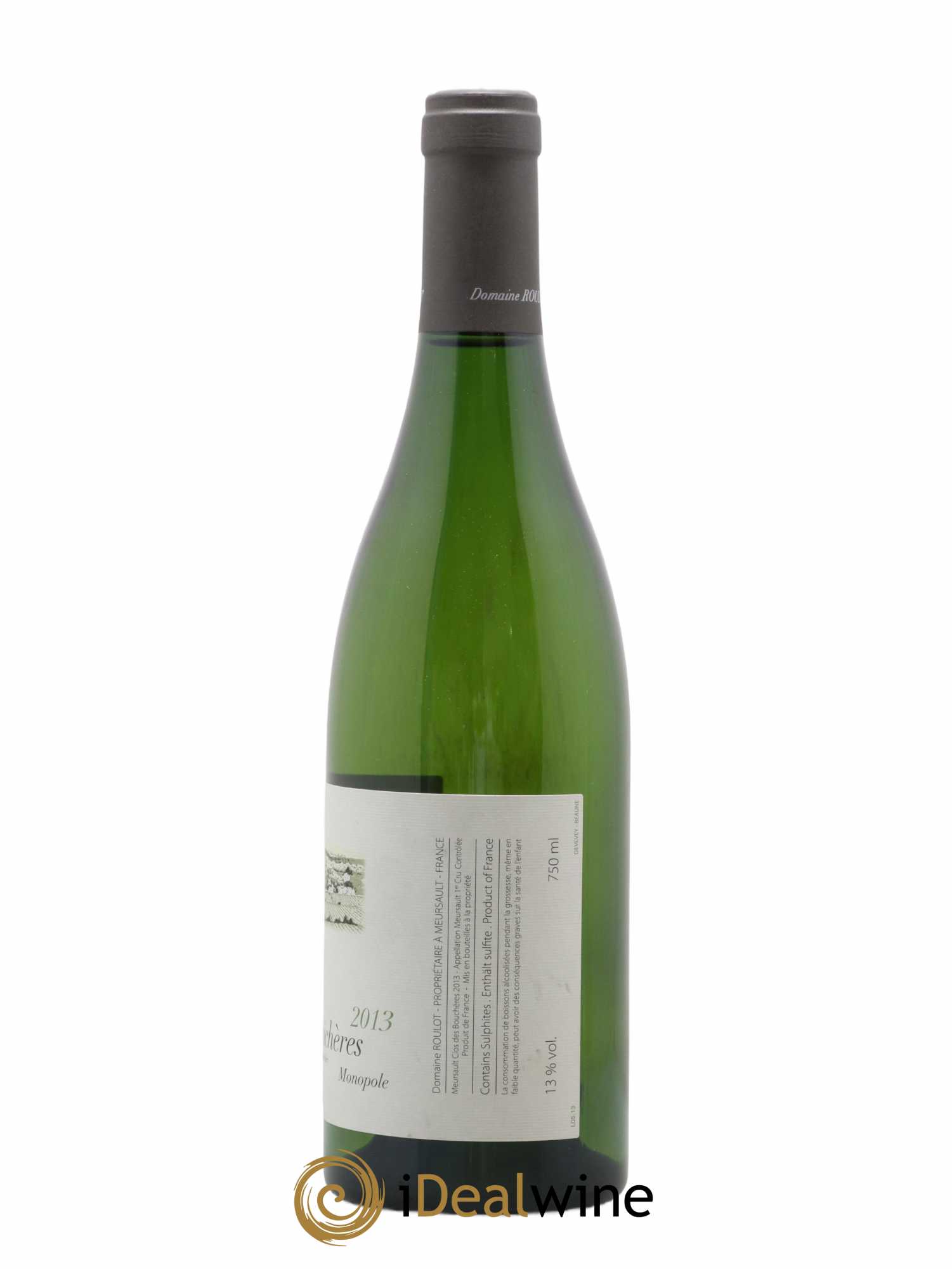 Meursault 1er Cru Clos des Bouchères Roulot (Domaine) 2013 - Lot de 1 bouteille - 1