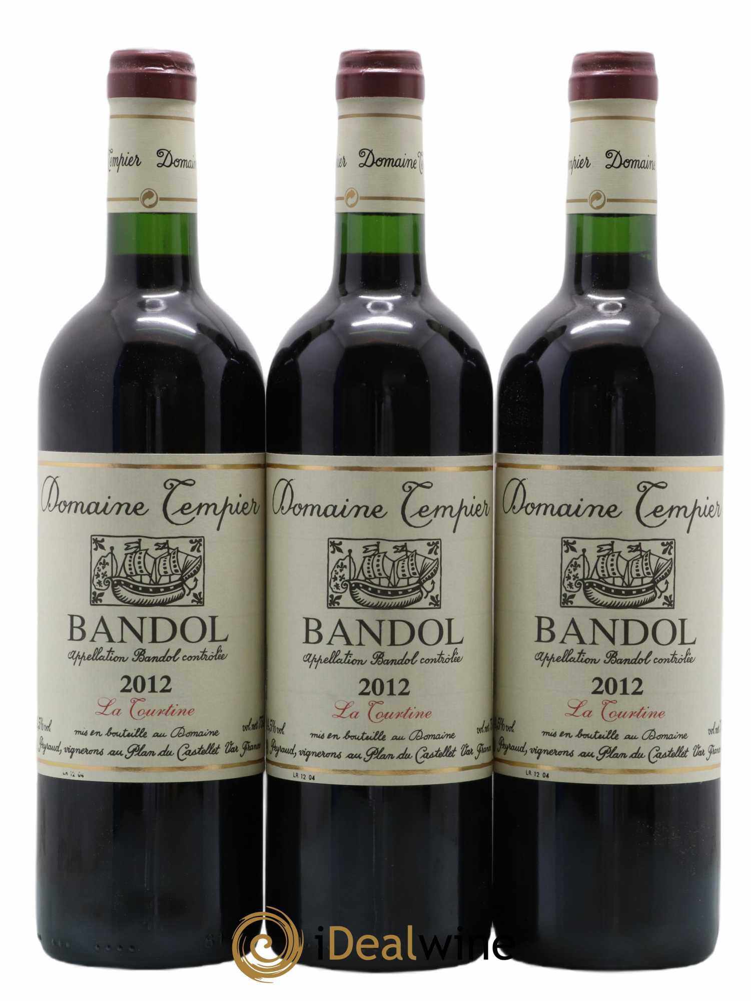 Bandol Domaine Tempier La Tourtine Famille Peyraud 2012 - Lot de 3 bouteilles - 0