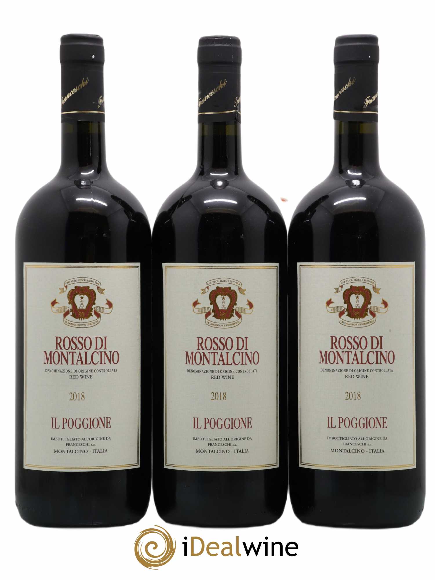 Rosso di Montalcino DOC Il Poggione Lavinio Franceschi 2018 - Lot de 3 magnums - 0