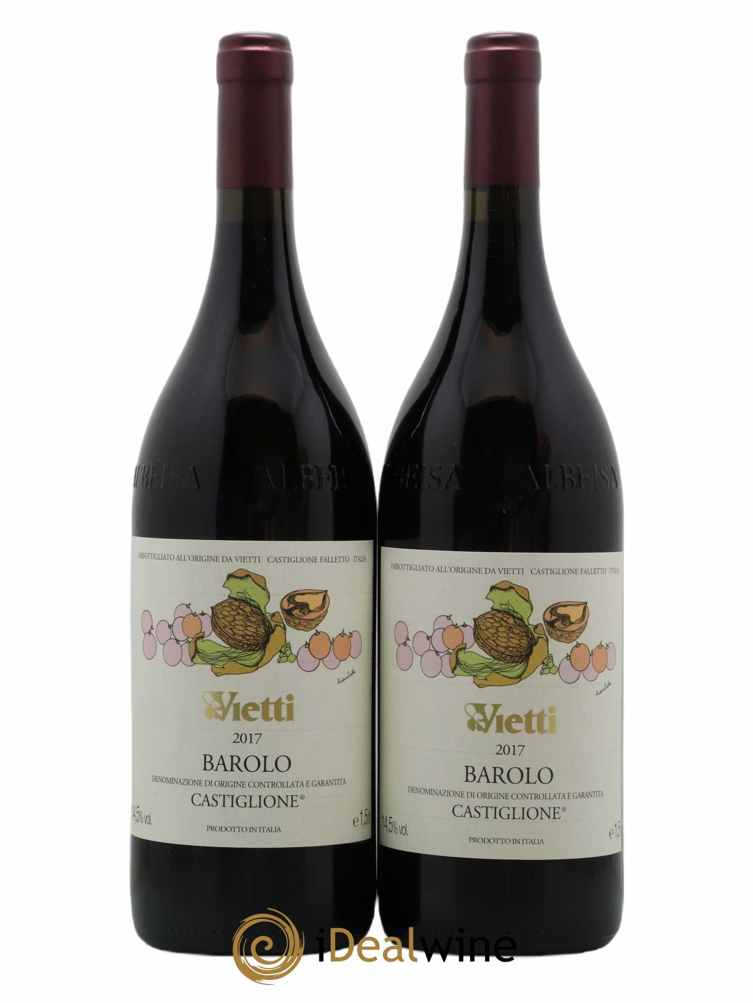 Barolo DOCG Castiglione Vietti 2017 - Lot de 2 magnums - 0