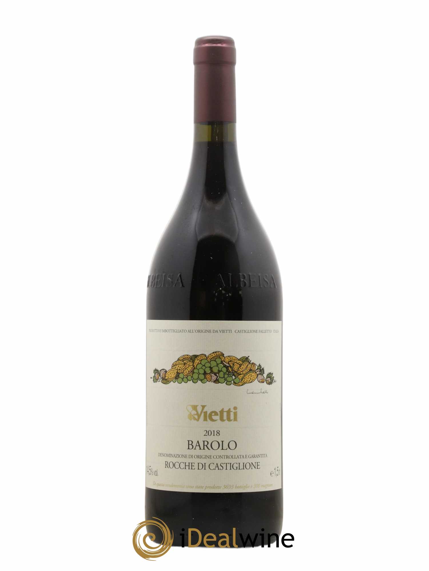 Barolo Rocche Di Castiglione - Vietti 2018 - Lot de 1 magnum - 1