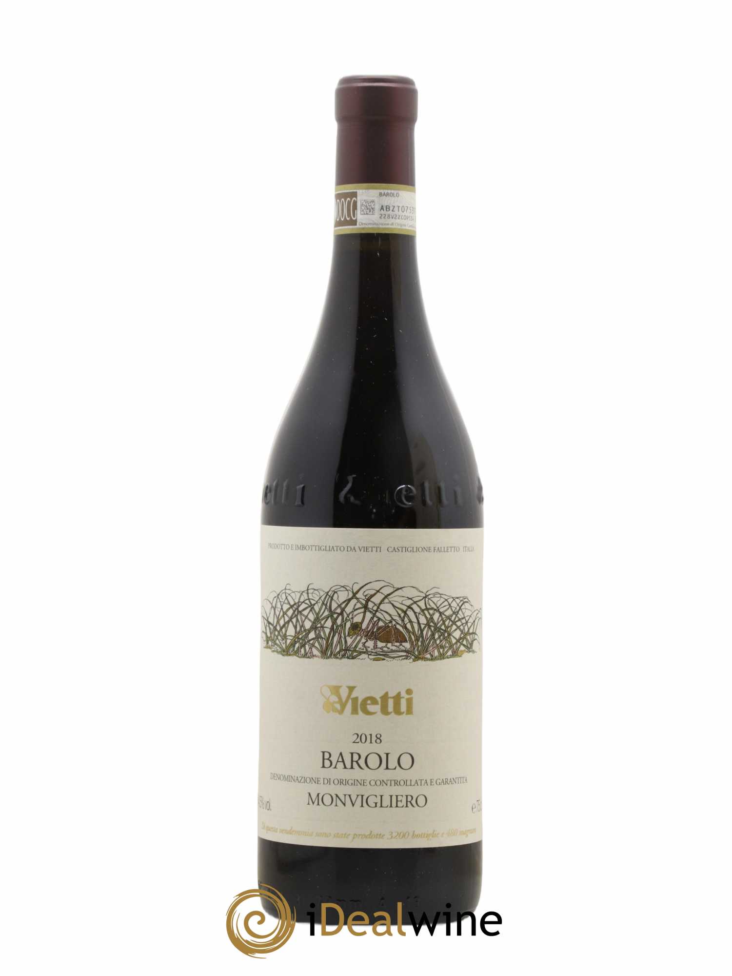 Barolo Monvigliero - Vietti 2018 - Lot de 1 bouteille - 1