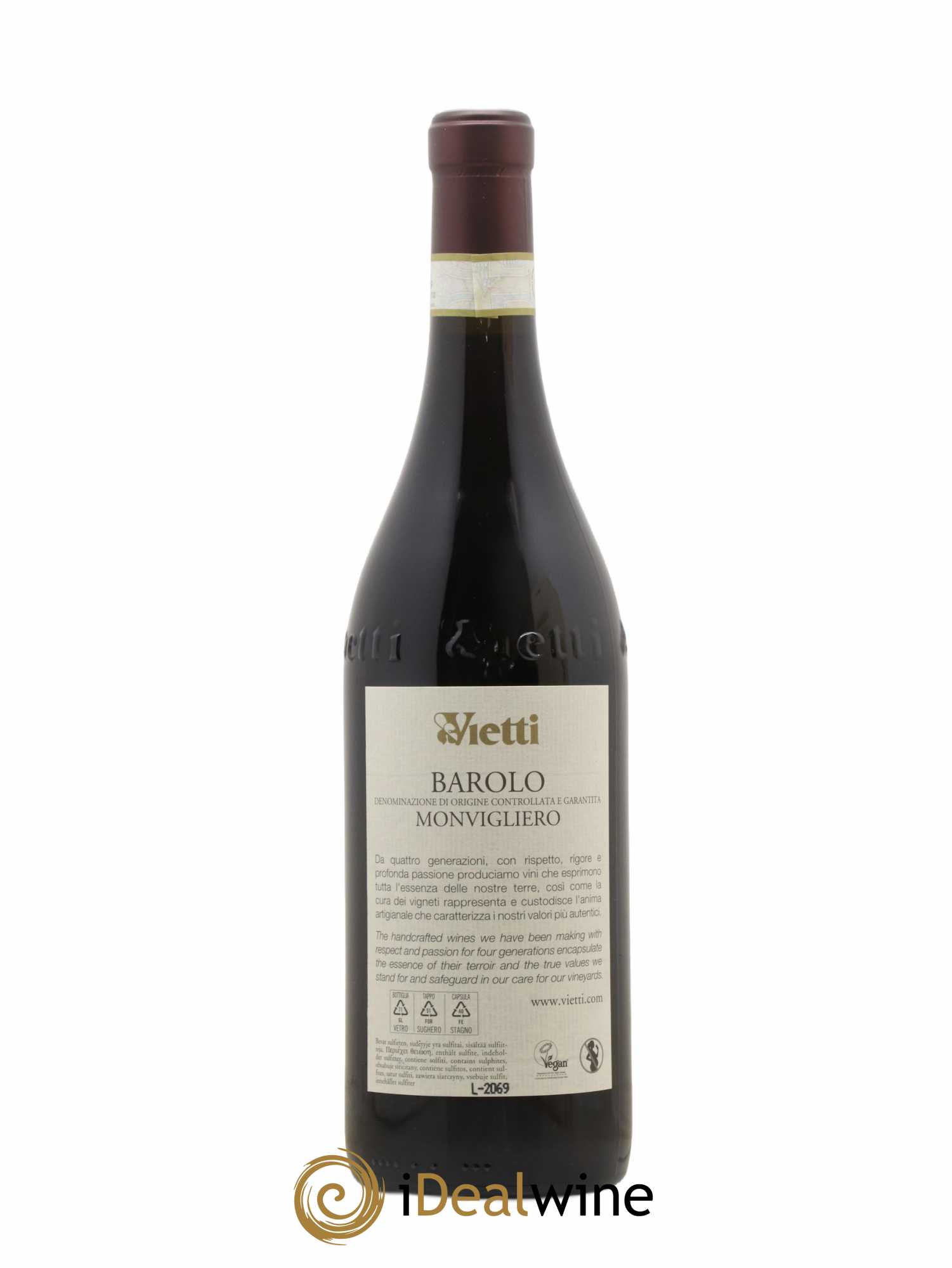 Barolo Monvigliero - Vietti 2018 - Lot de 1 bouteille - 2