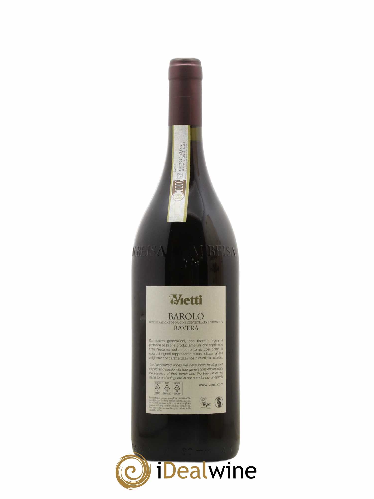 Barolo DOCG Ravera Vietti 2018 - Lot de 1 magnum - 2