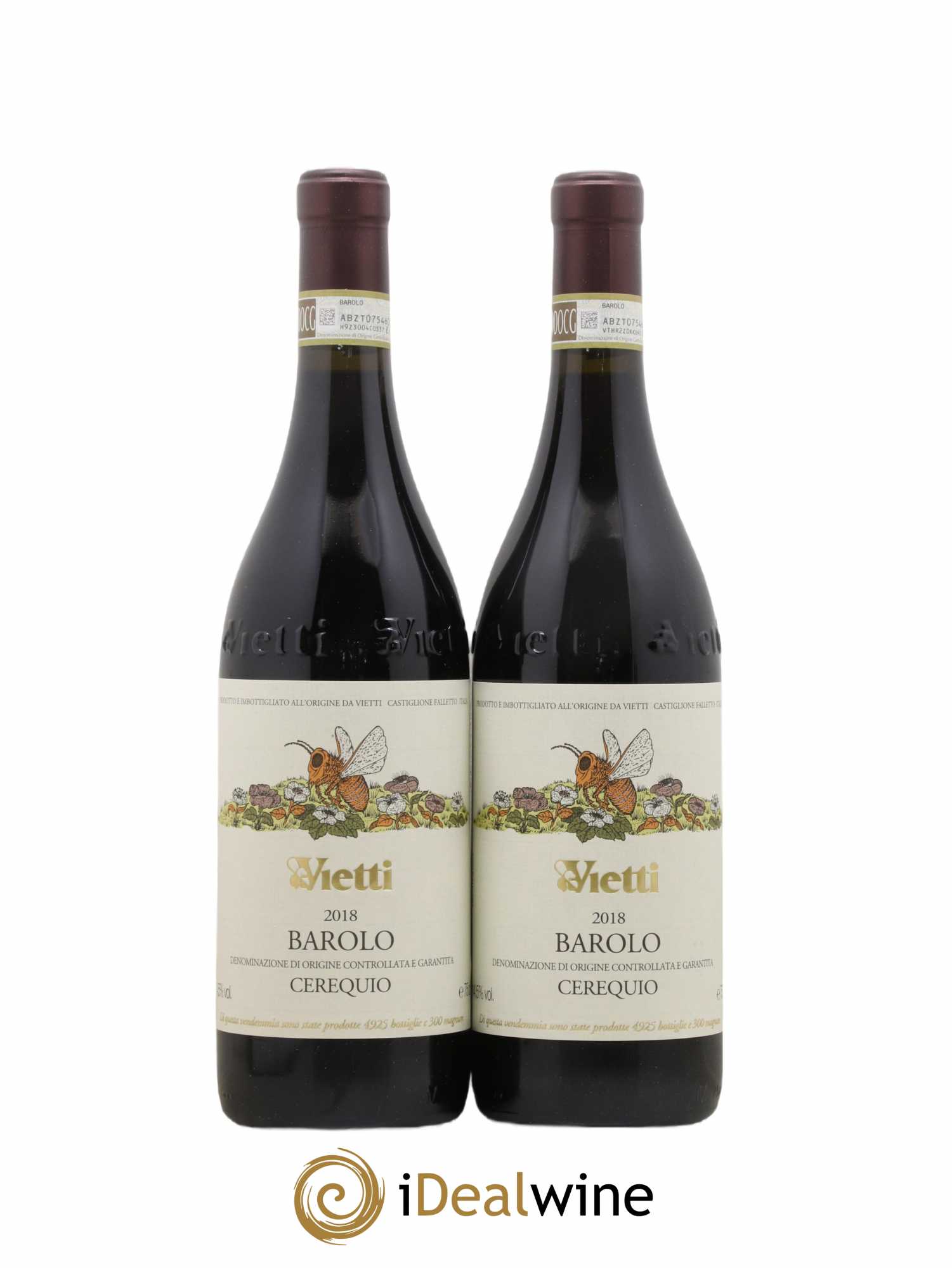 Barolo Cerequio - Vietti 2018 - Lot de 2 bouteilles - 0