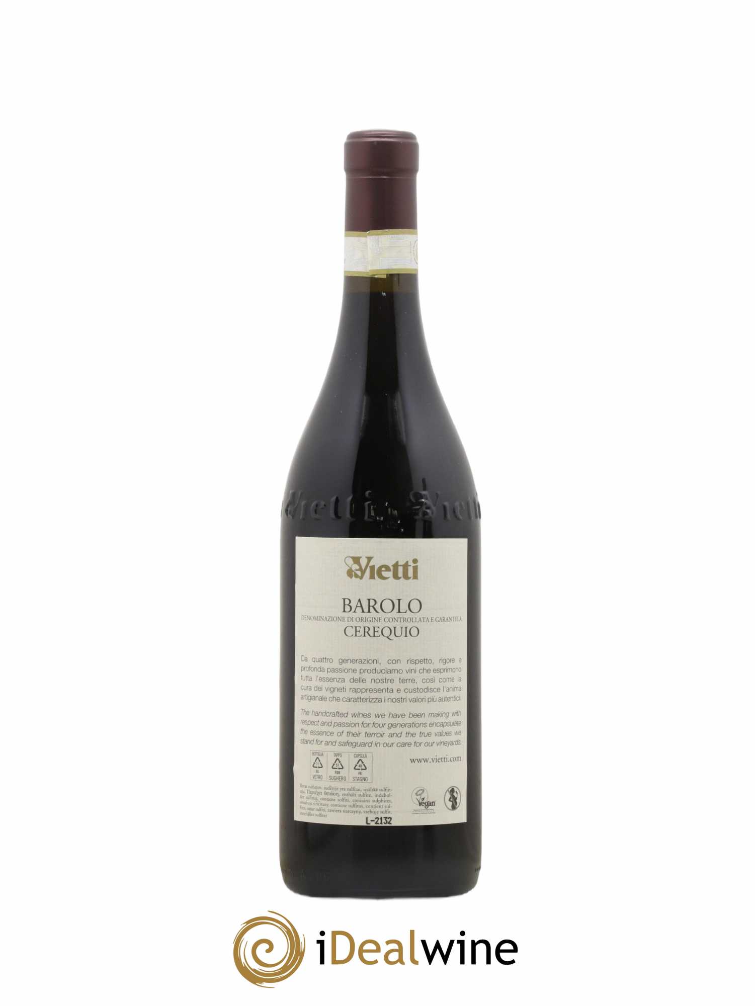 Barolo Cerequio - Vietti 2018 - Lot de 1 bouteille - 1