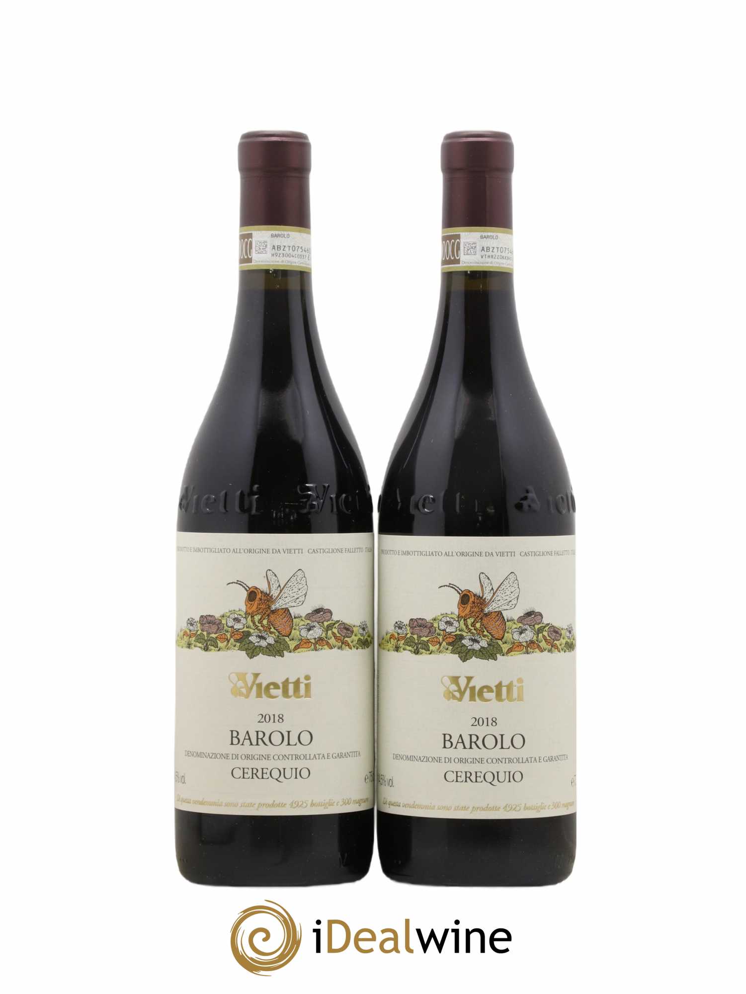 Barolo Cerequio - Vietti 2018 - Lot de 2 bouteilles - 0