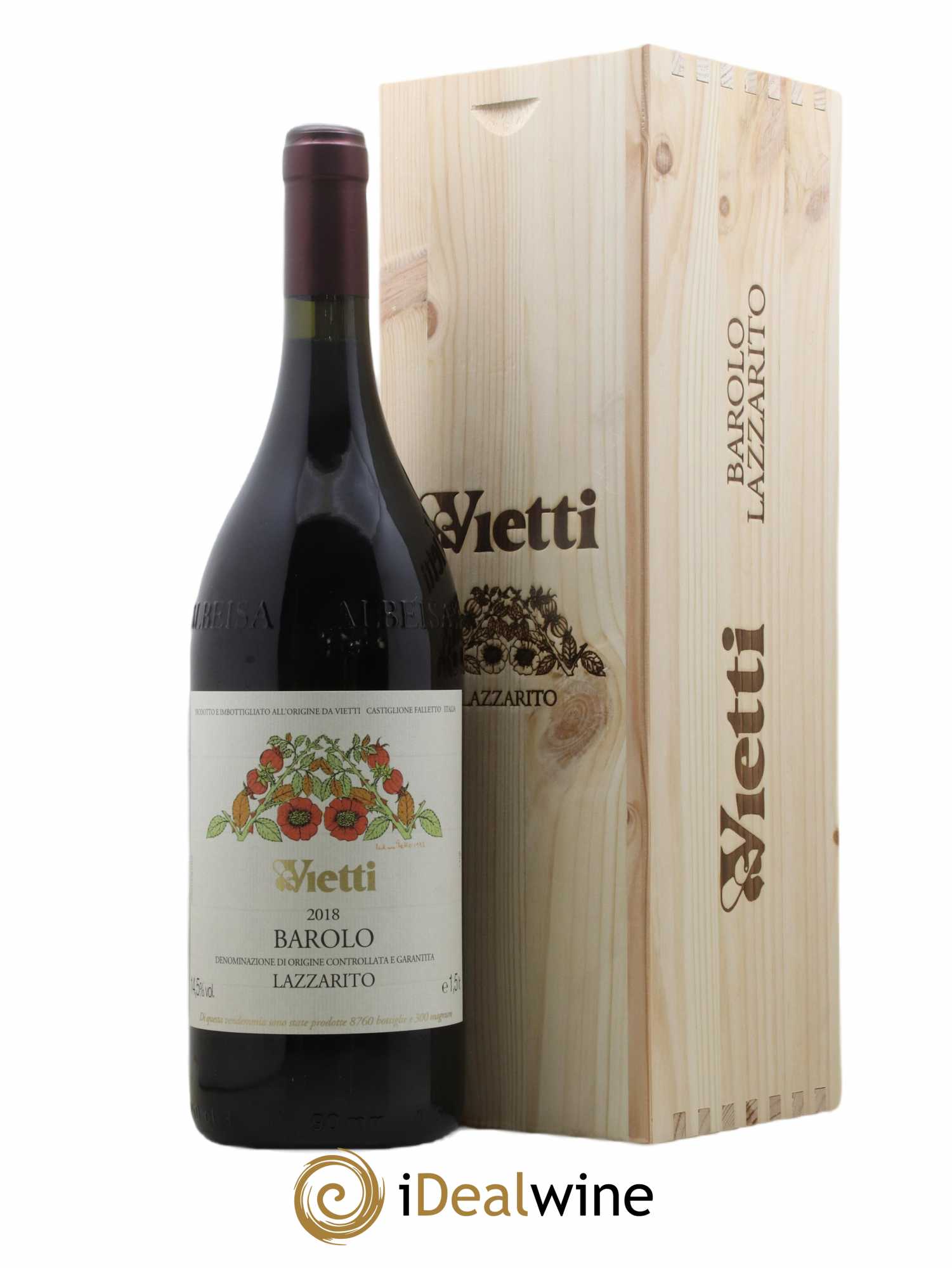 Barolo DOCG Lazzarito Vietti 2018 - Lot de 1 magnum - 0